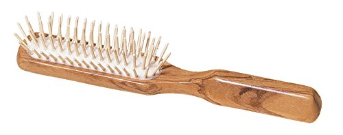 Olive Wood Maple-Pin Hairbrush