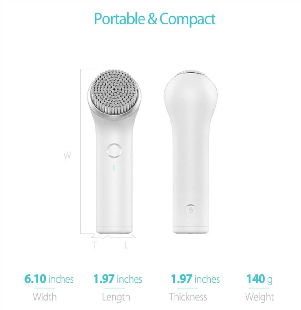 Rechargeable 3-Head Facial Cleansing Brush