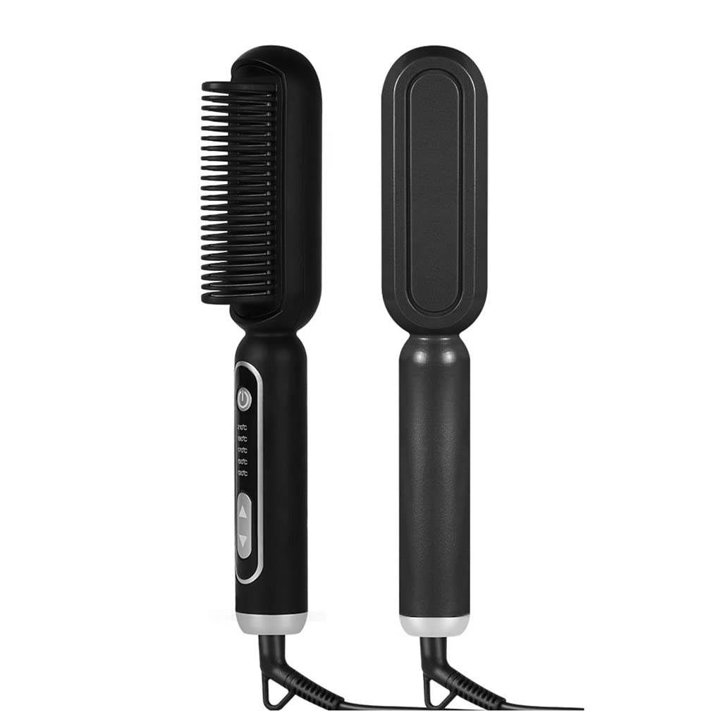 2-in-1 Heated Straightening Brush