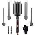 5-in-1 Ceramic Curling Wand Set