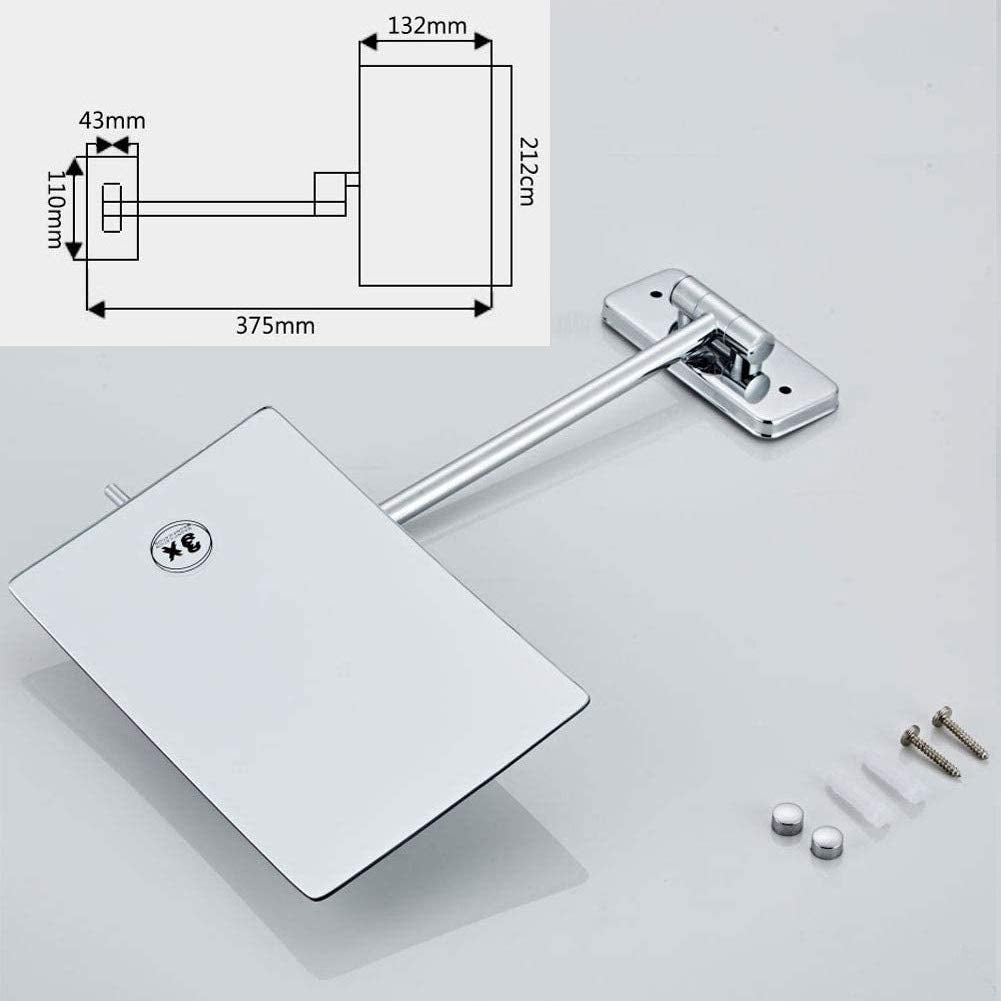 8-Inch Wall-Mounted Magnifying Mirror