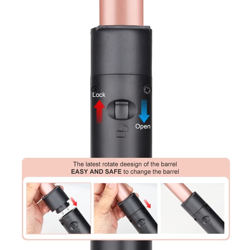 5-in-1 Tourmaline Curling Wand Set