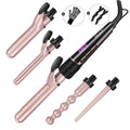 Adjustable 5-in-1 Curling Wand Set