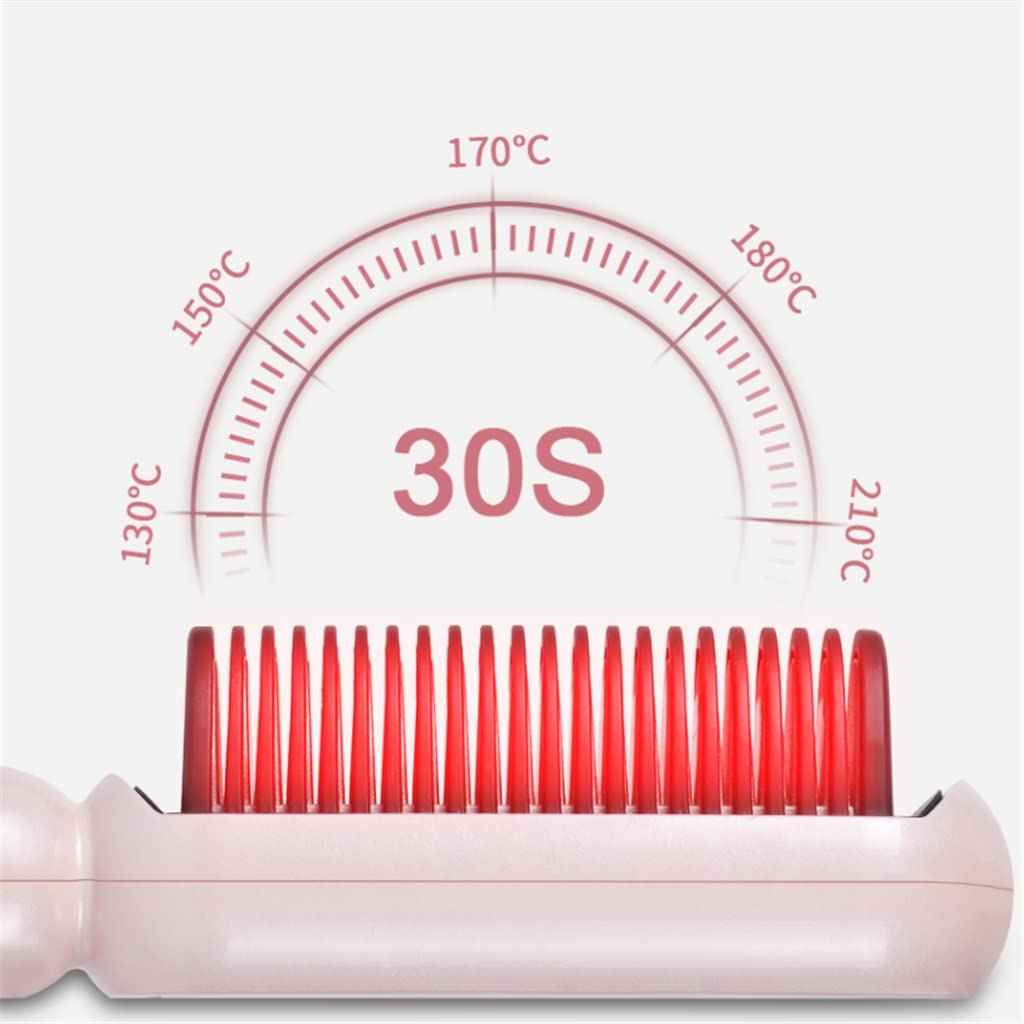2-in-1 Heated Straightening Brush