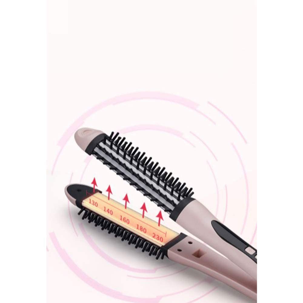 2-in-1 Ceramic Curling Brush