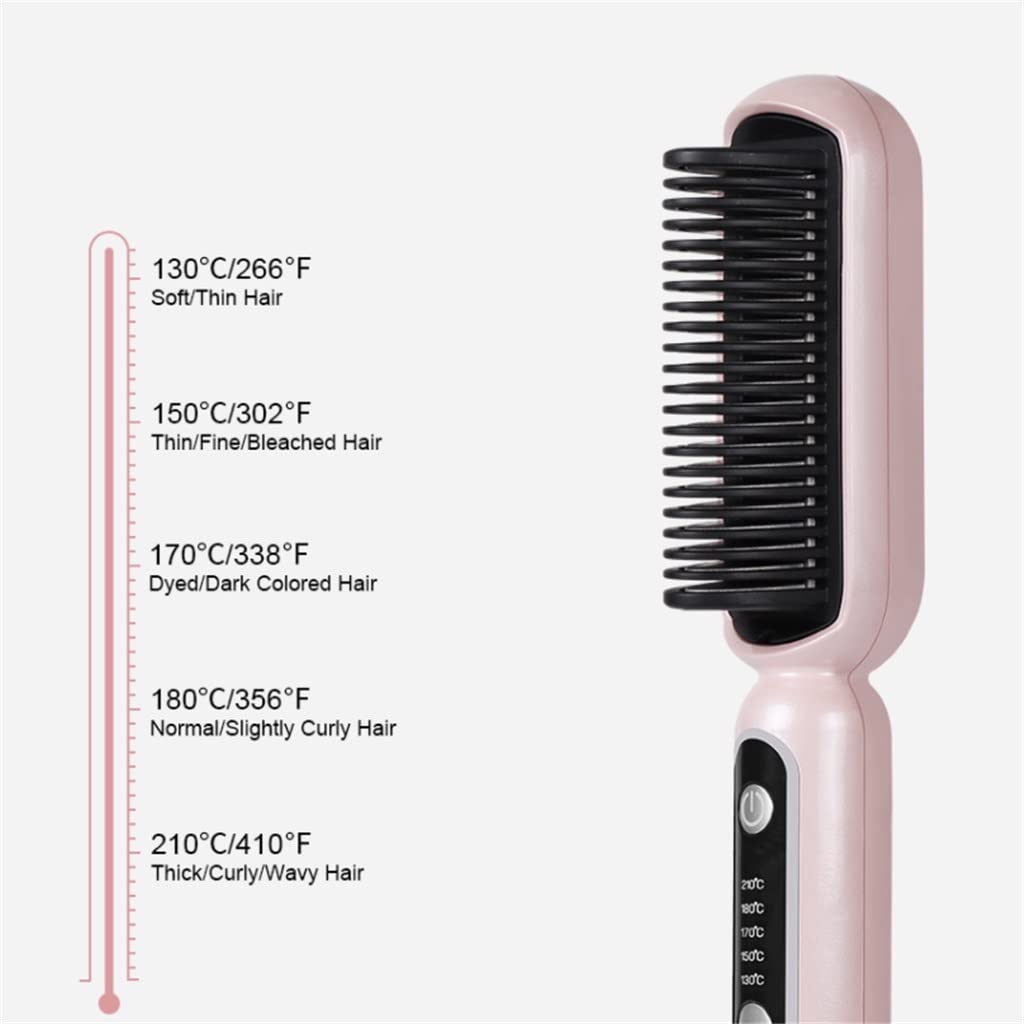 2-in-1 Heated Straightening Brush
