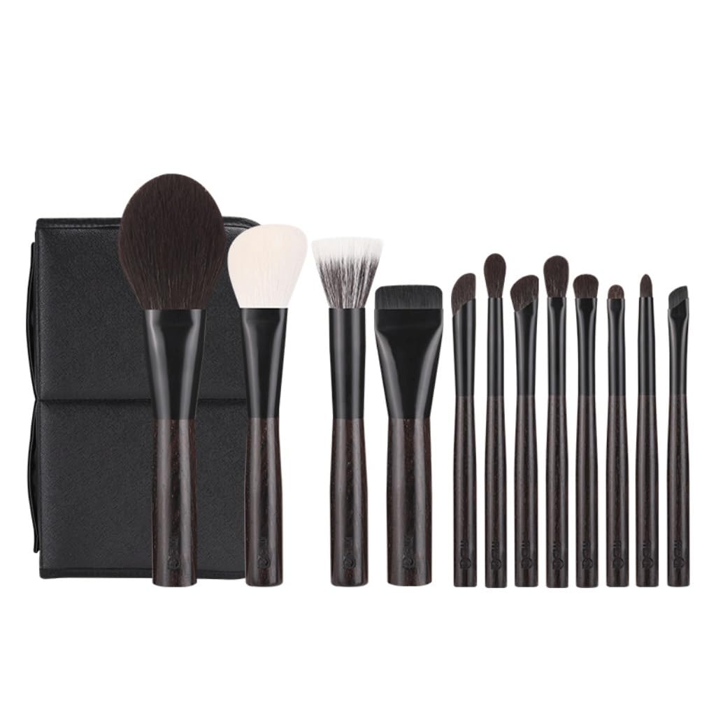 12-Piece Wool Makeup Brush Set