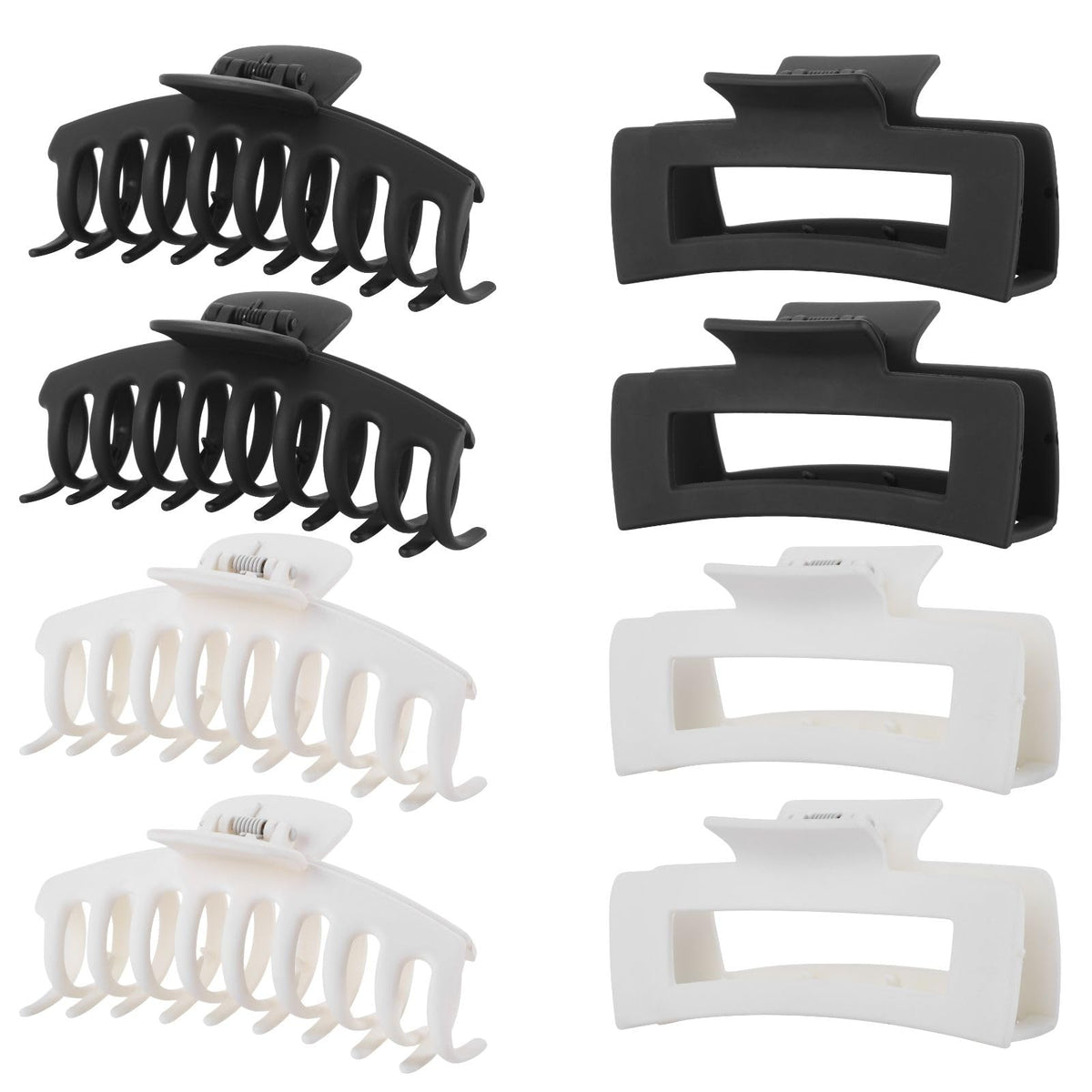 4.3-Inch Matte Hair Claw Clips