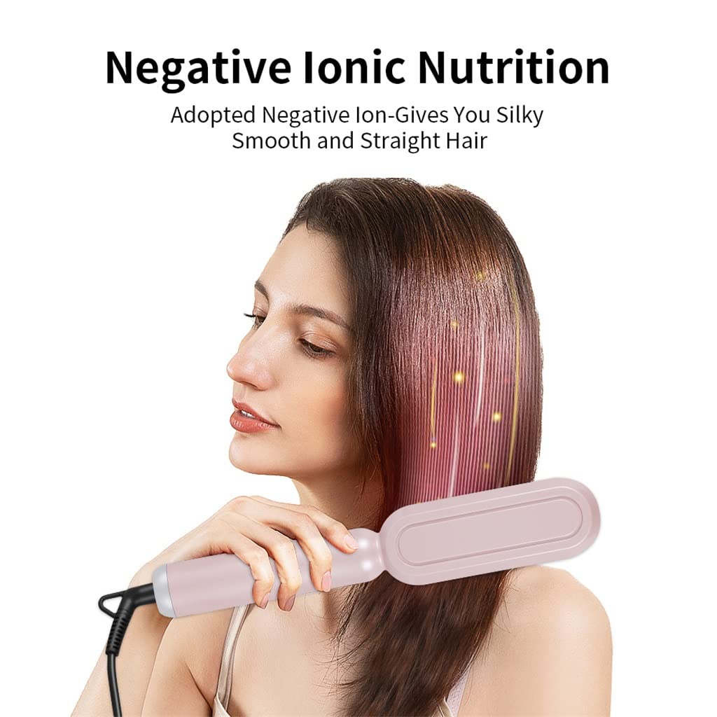 2-in-1 Heated Straightening Brush