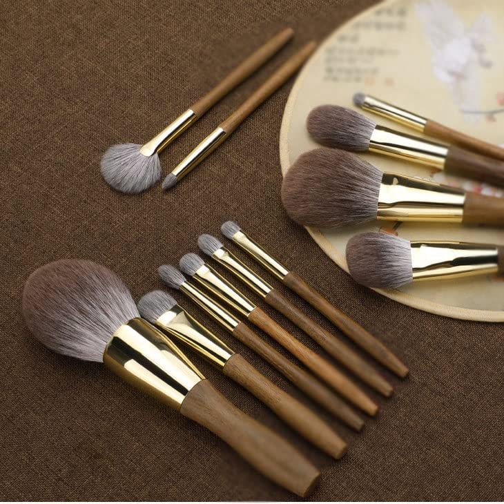 12-Piece Sandalwood Makeup Brush Set