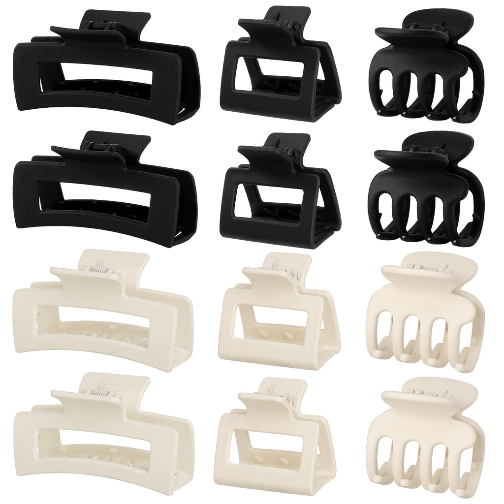 12-Piece Hair Claw Clip Set