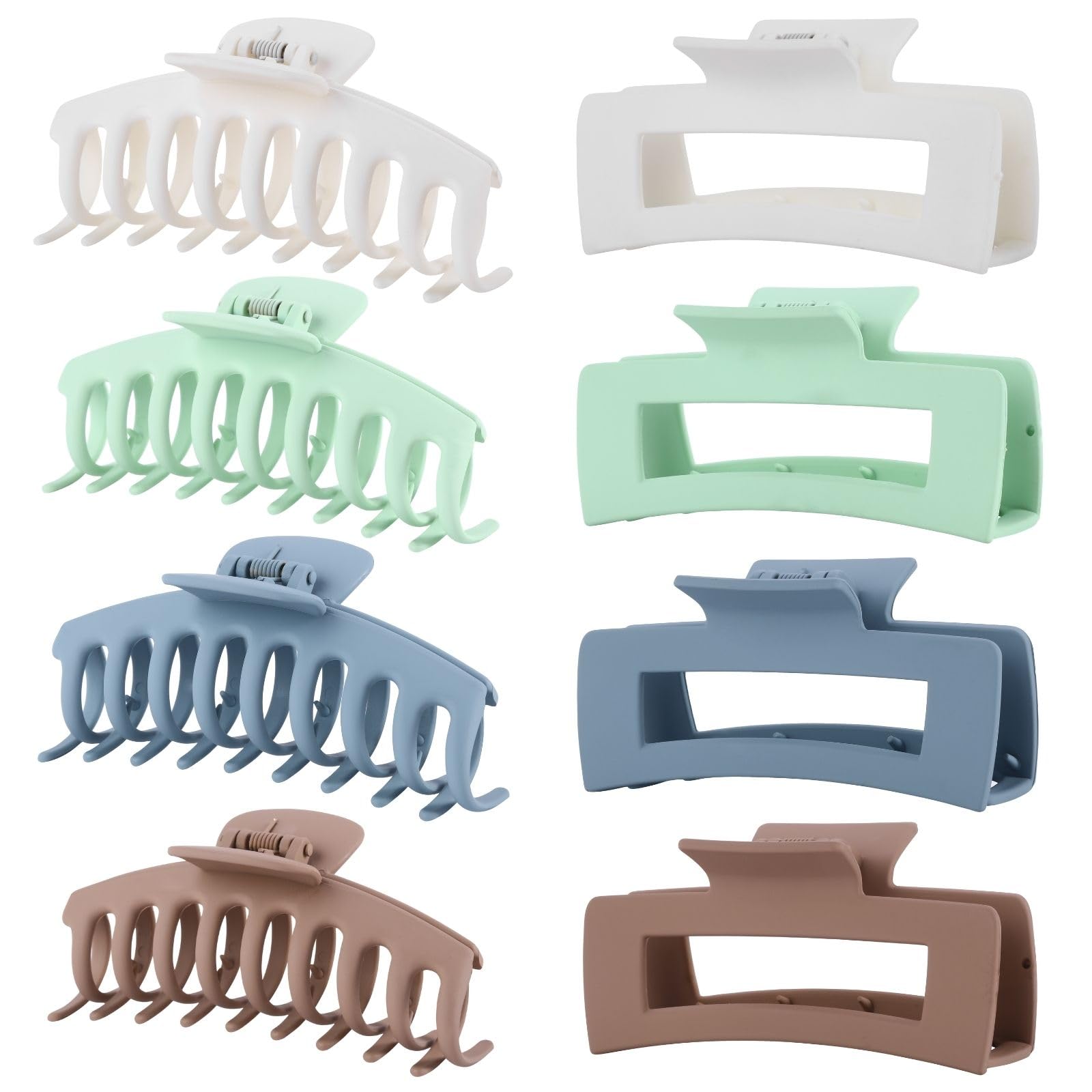 4.3-Inch Matte Hair Claw Clips