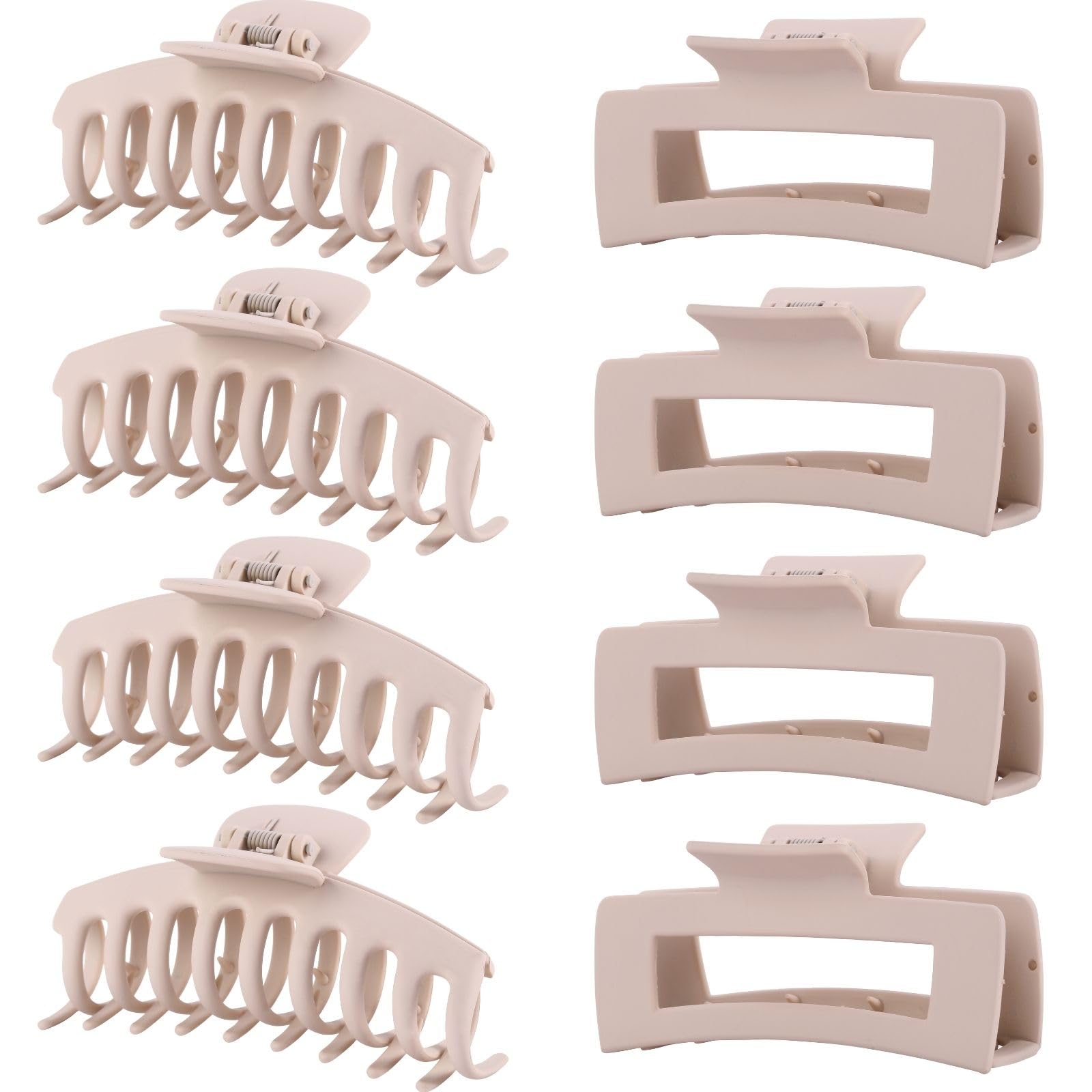 4.3-Inch Matte Hair Claw Clips