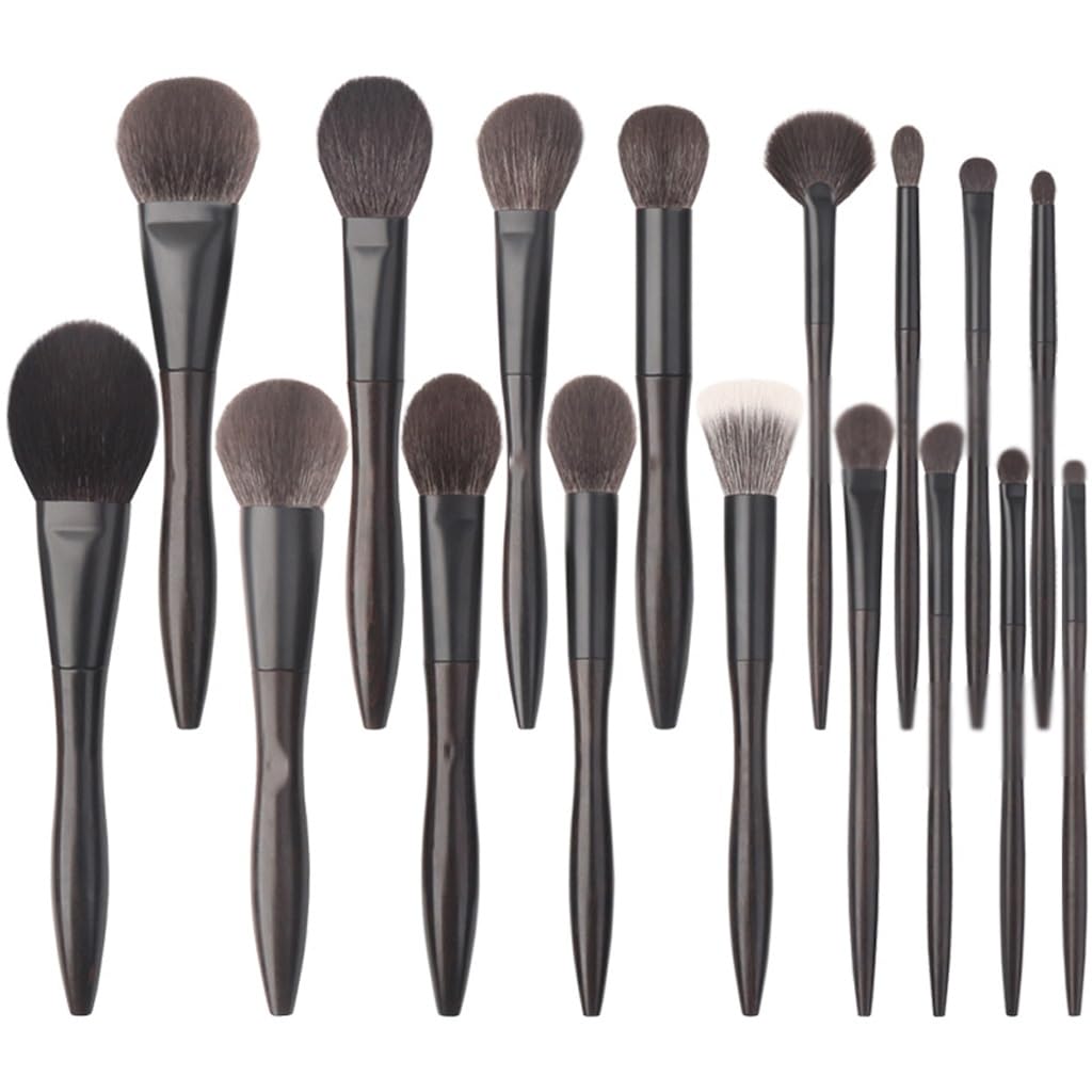 17-Piece Wool Makeup Brush Set