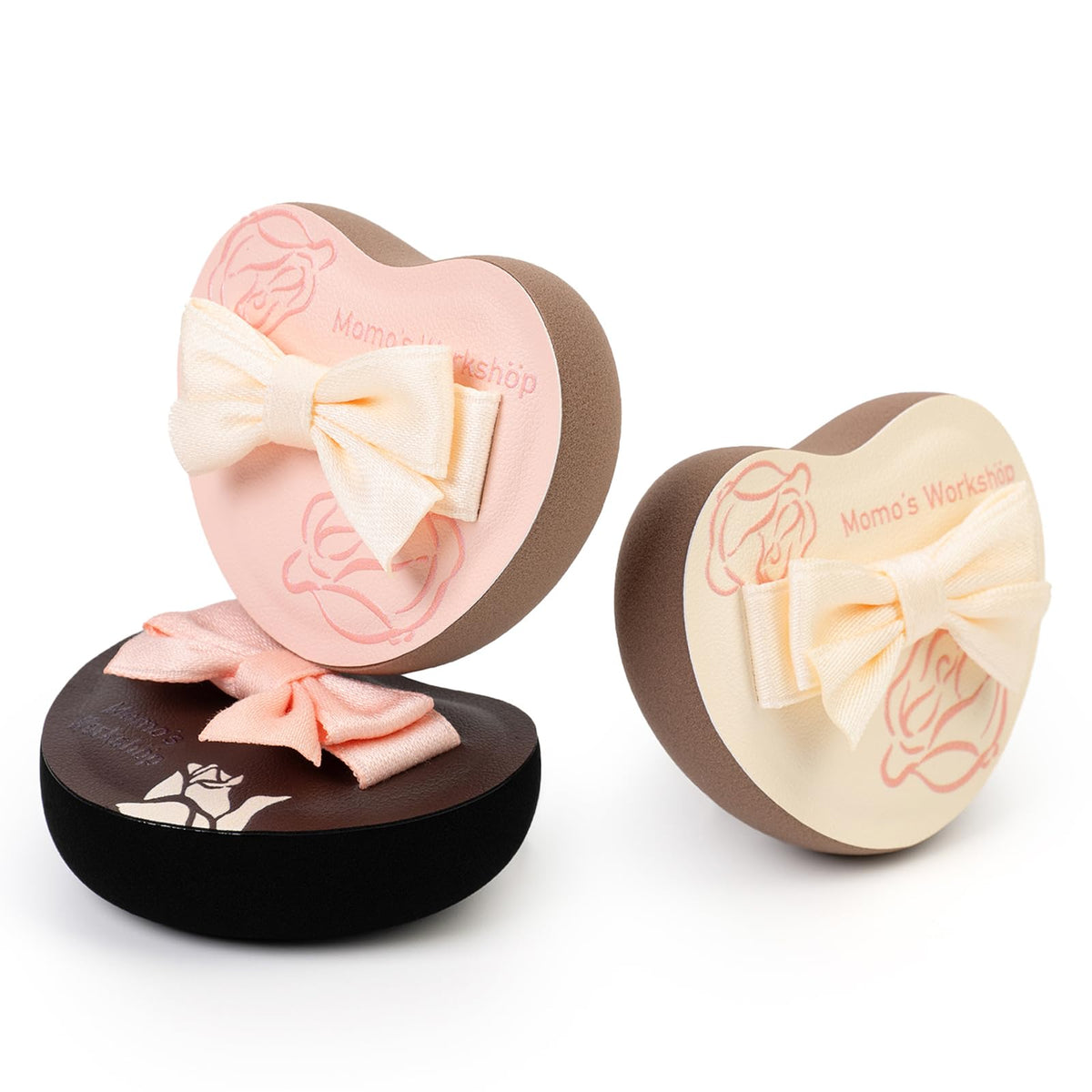 Satin Makeup Puff Set