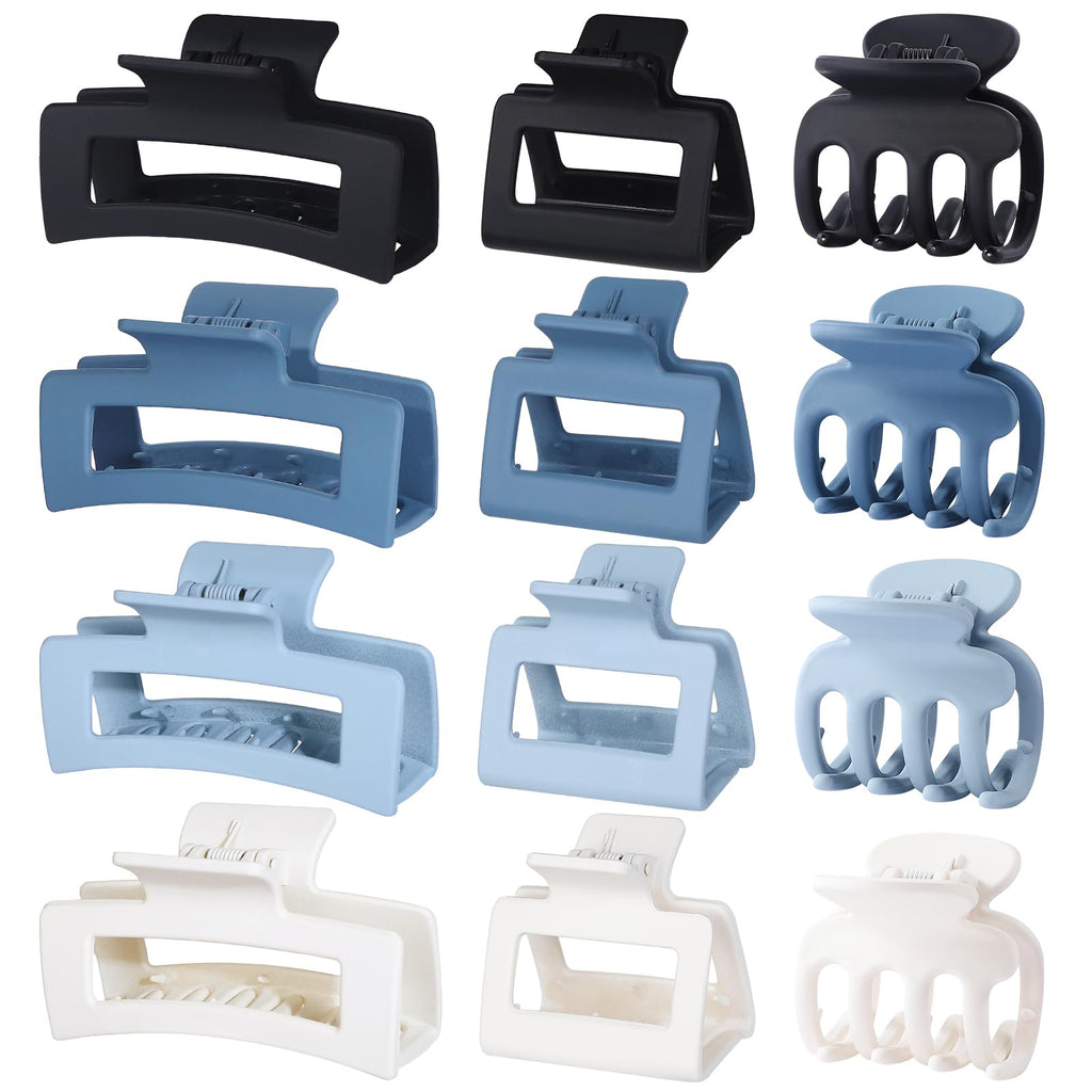 12-Piece Hair Claw Clip Set