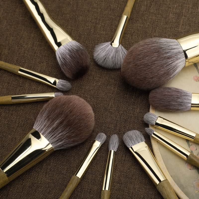 12-Piece Sandalwood Makeup Brush Set