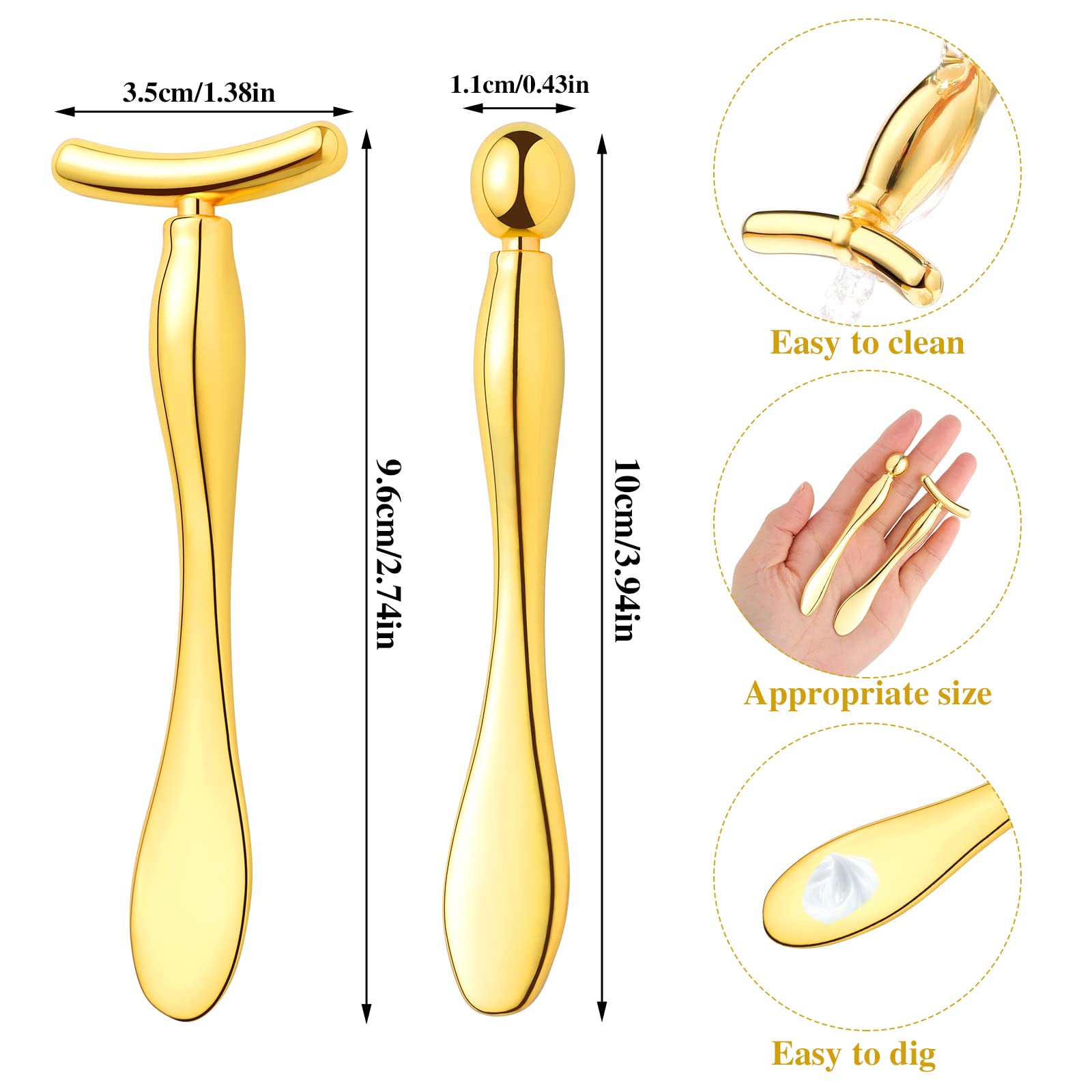 3-Piece Eye Cream Applicator Set