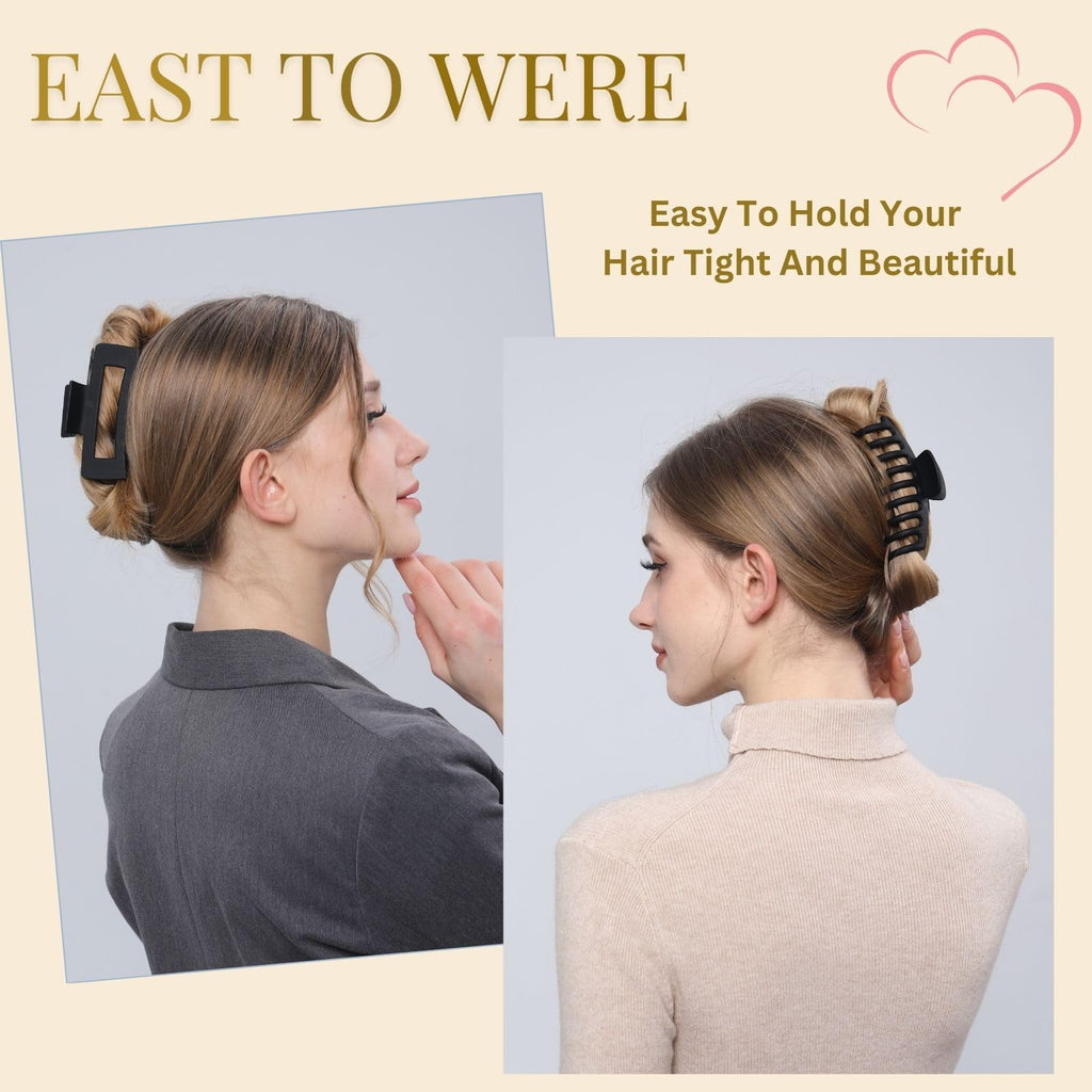 4.3-Inch Matte Hair Claw Clips
