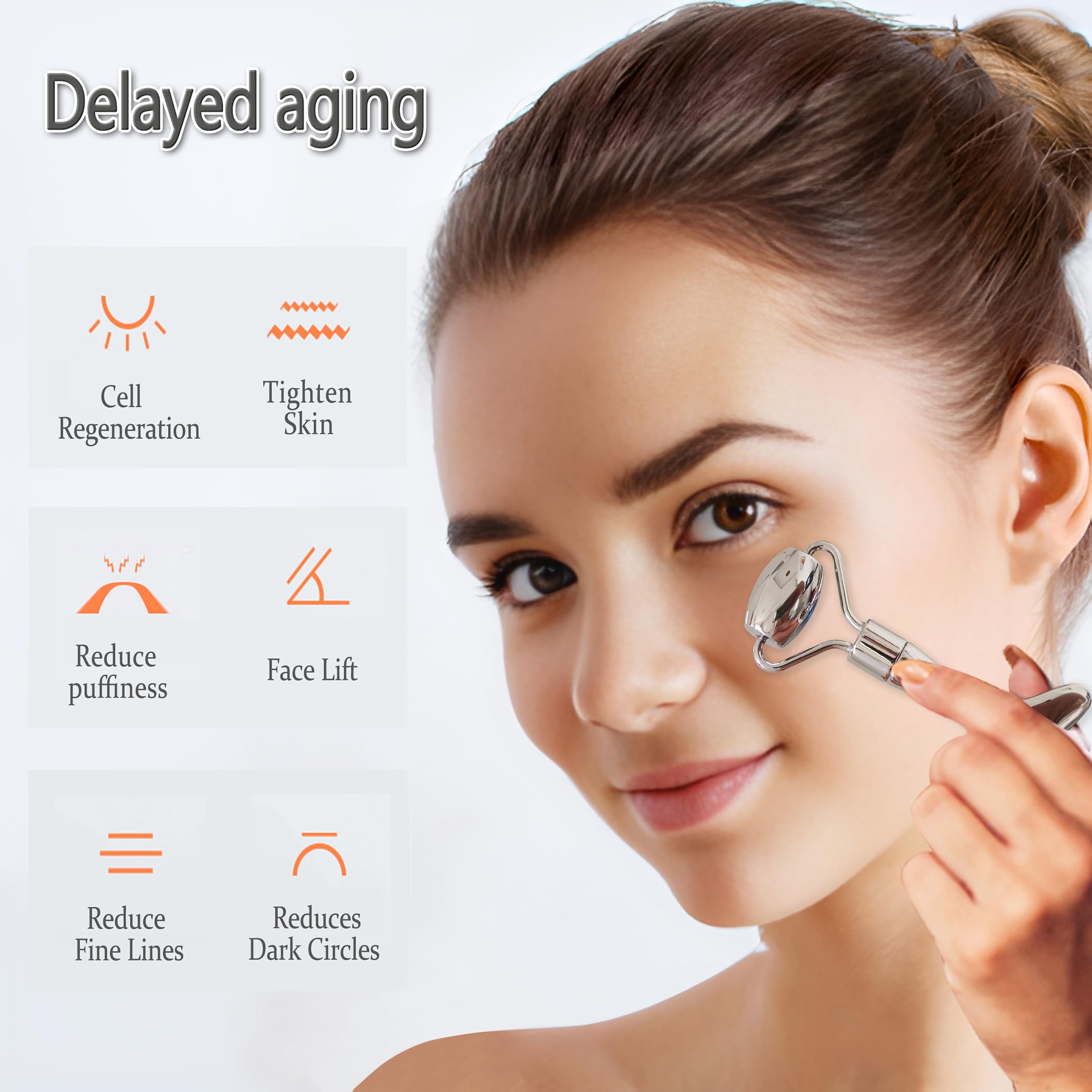 Metal Facial Roller Set