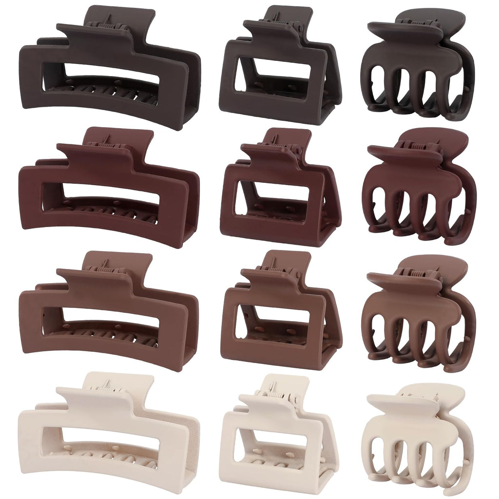 12-Piece Hair Claw Clip Set