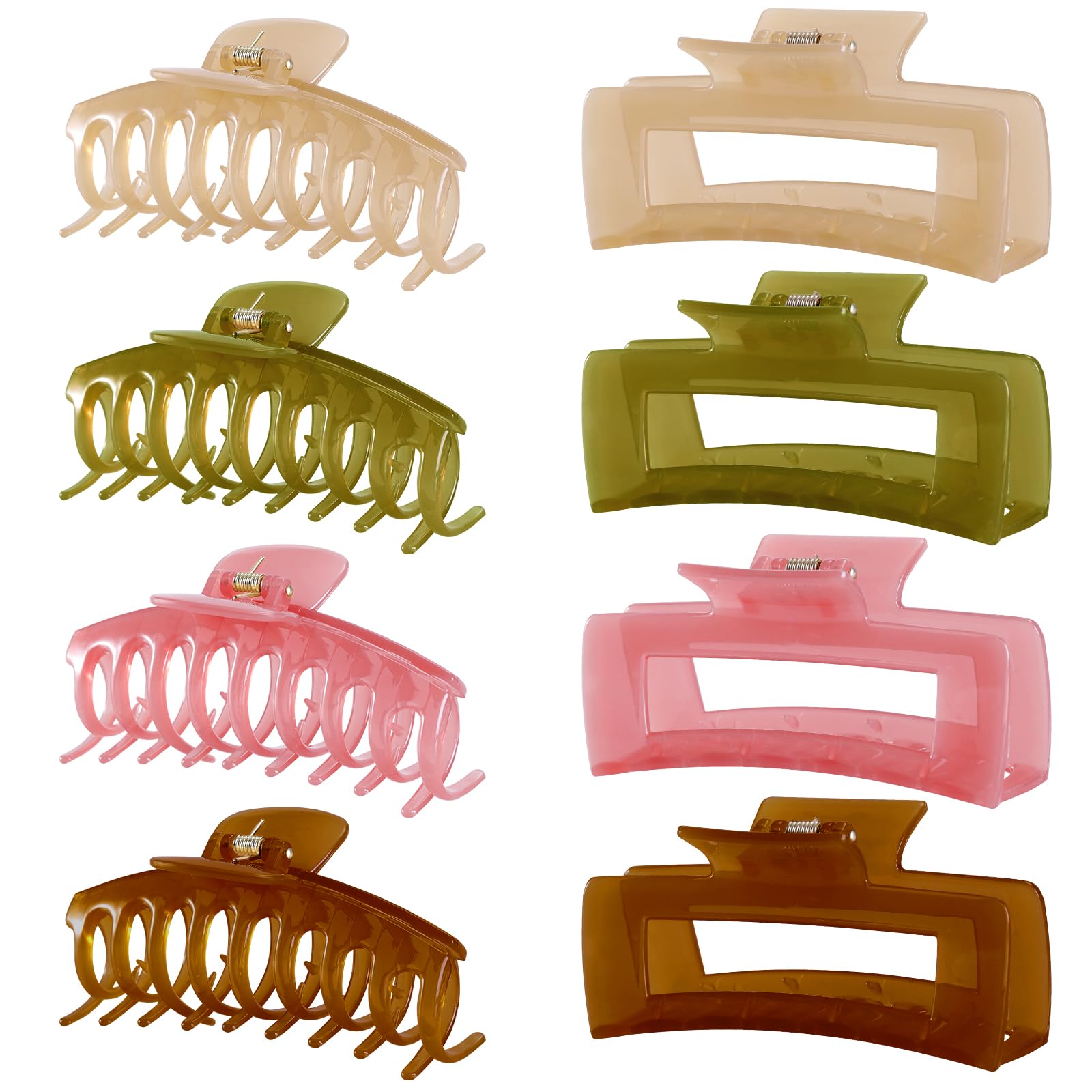 4.3-Inch Matte Hair Claw Clips