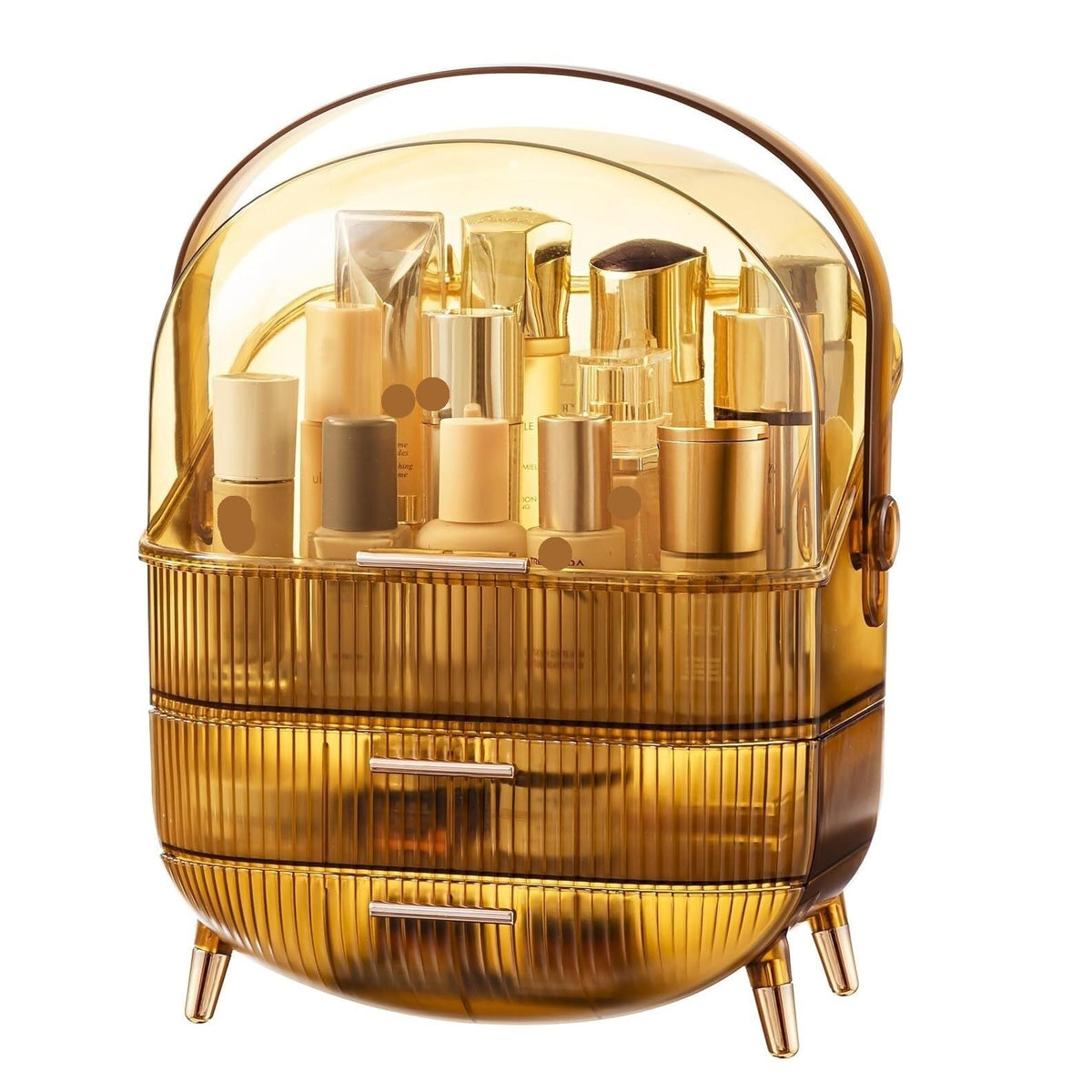 Covered Makeup Organizer with Handle