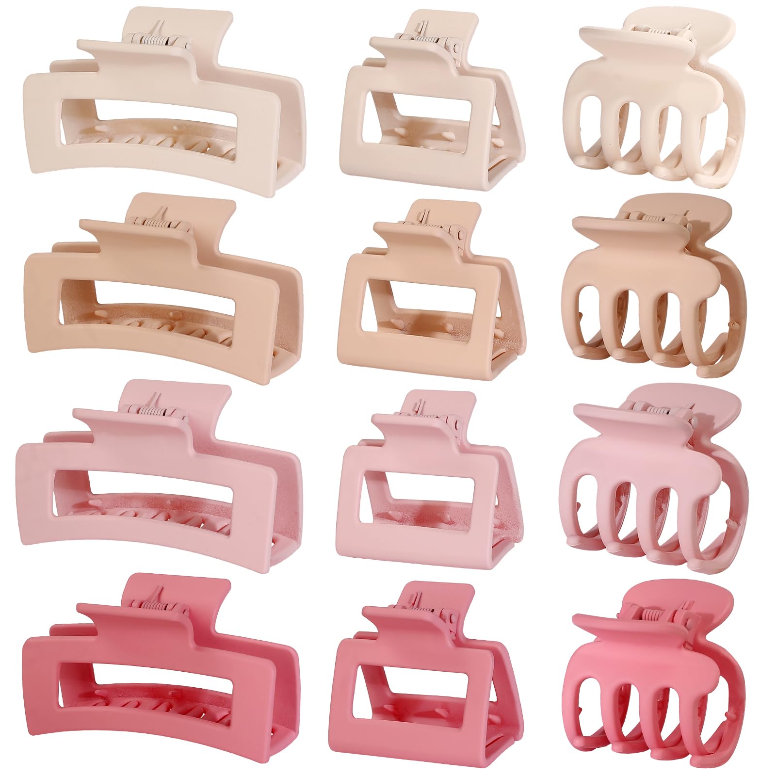 12-Piece Hair Claw Clip Set