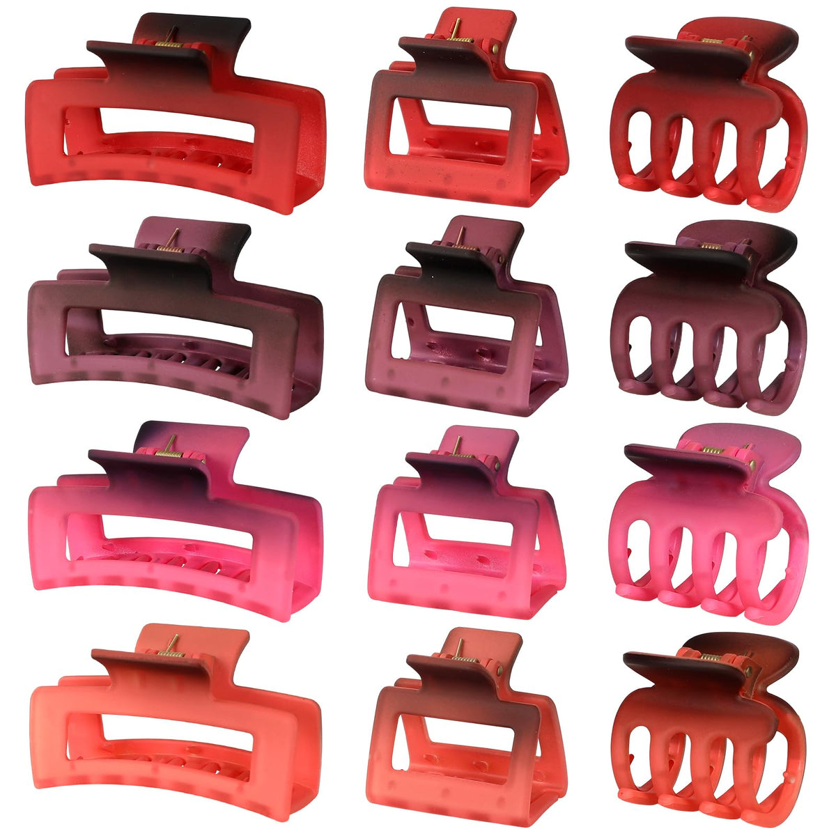 12-Piece Hair Claw Clip Set