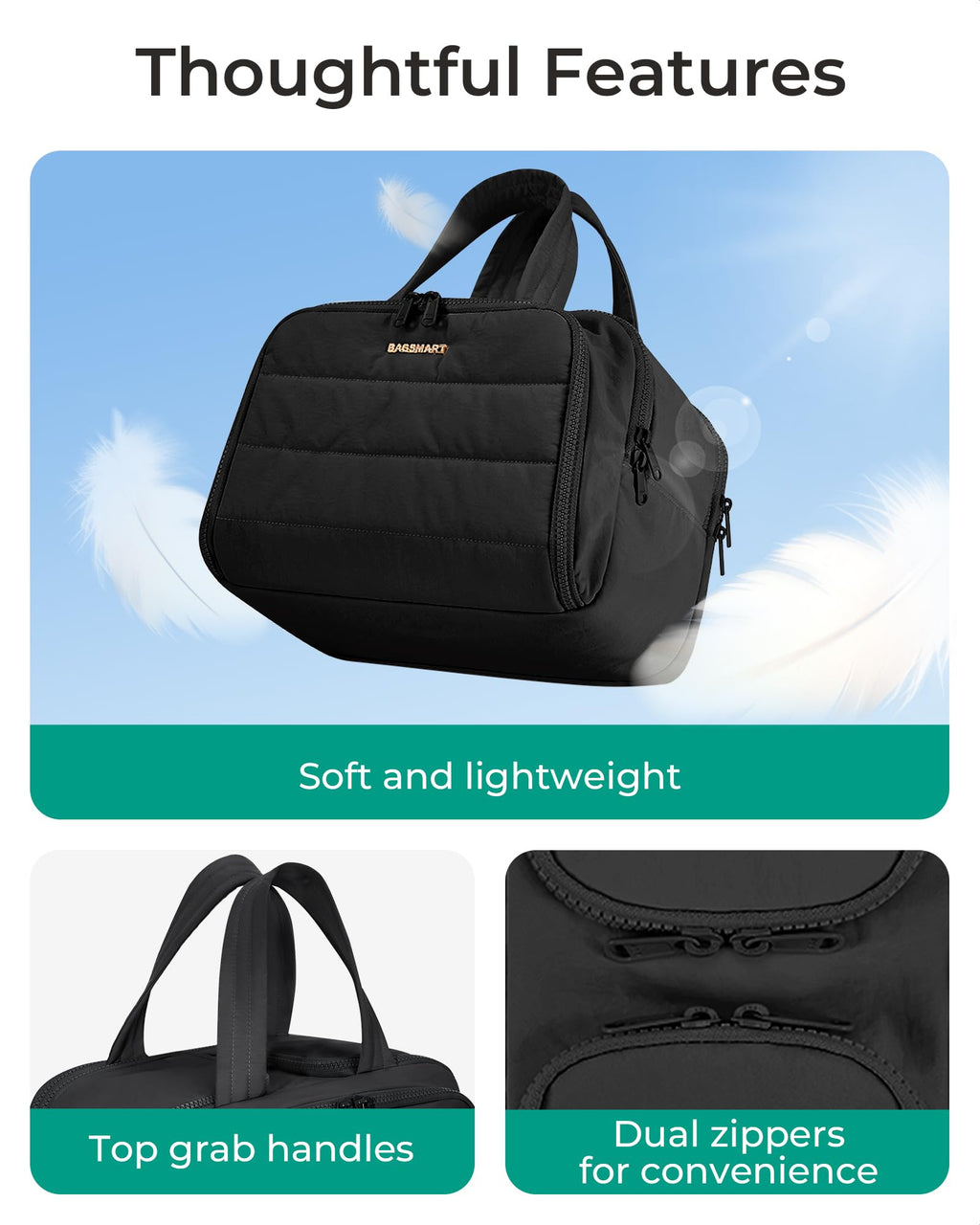 Wide-Open Travel Makeup Organizer