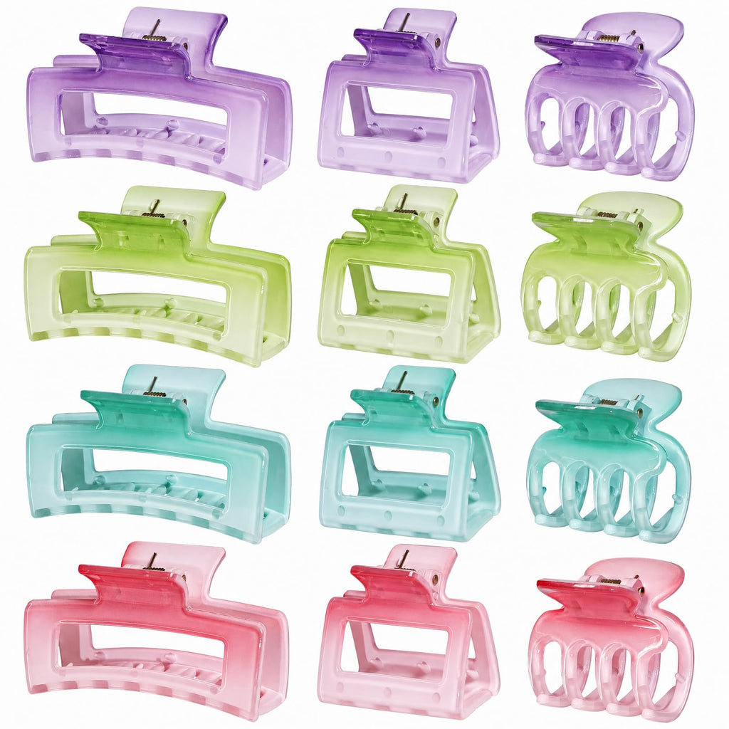 12-Piece Hair Claw Clip Set