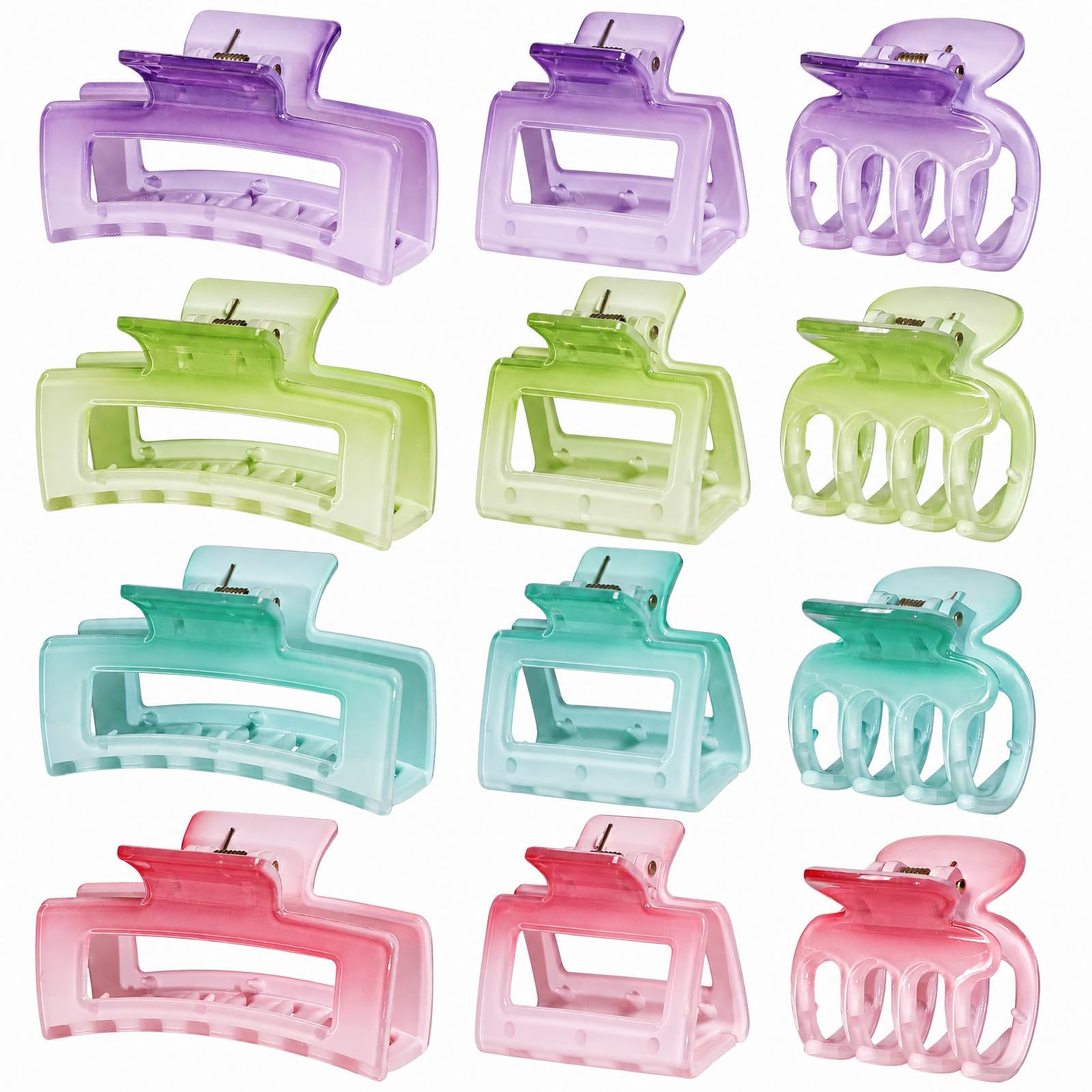 12-Piece Hair Claw Clip Set