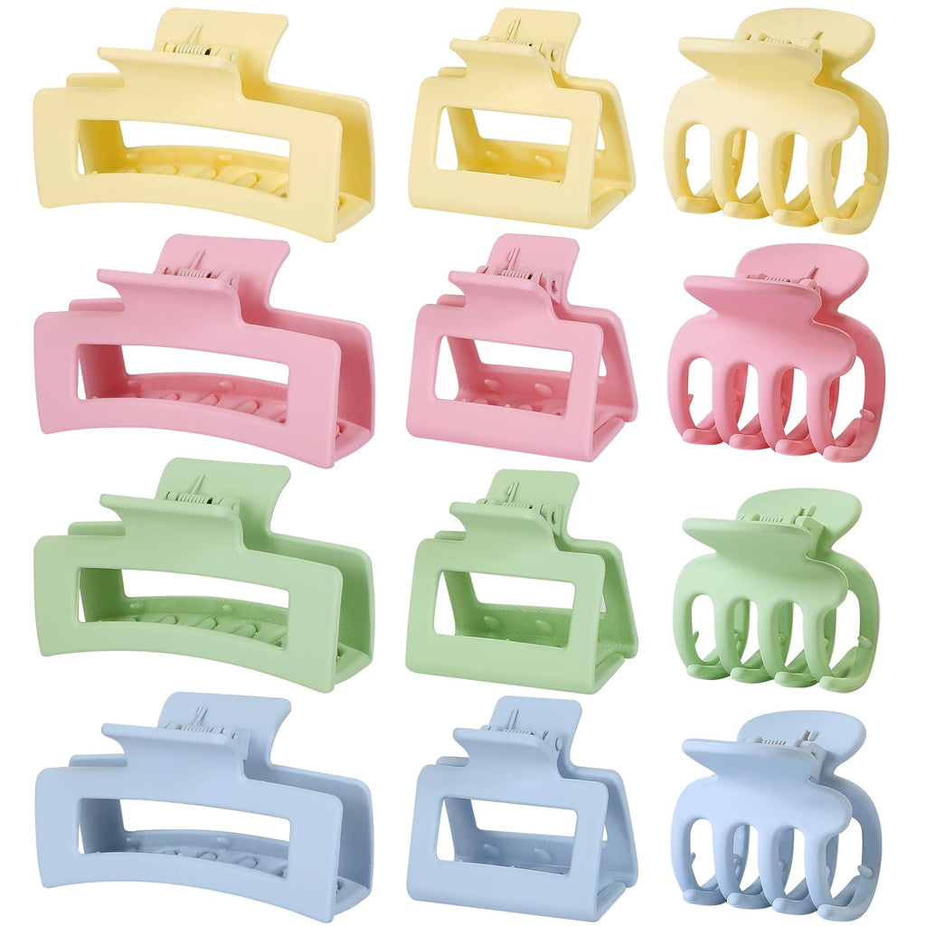 12-Piece Hair Claw Clip Set