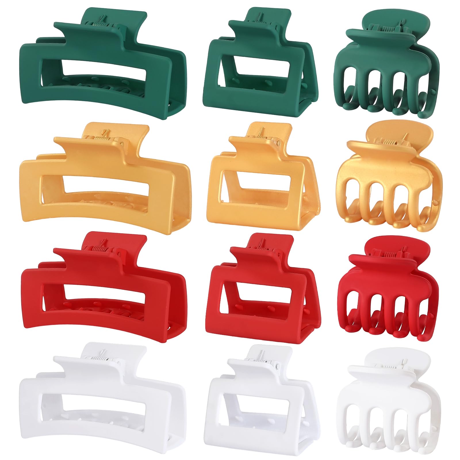 12-Piece Hair Claw Clip Set