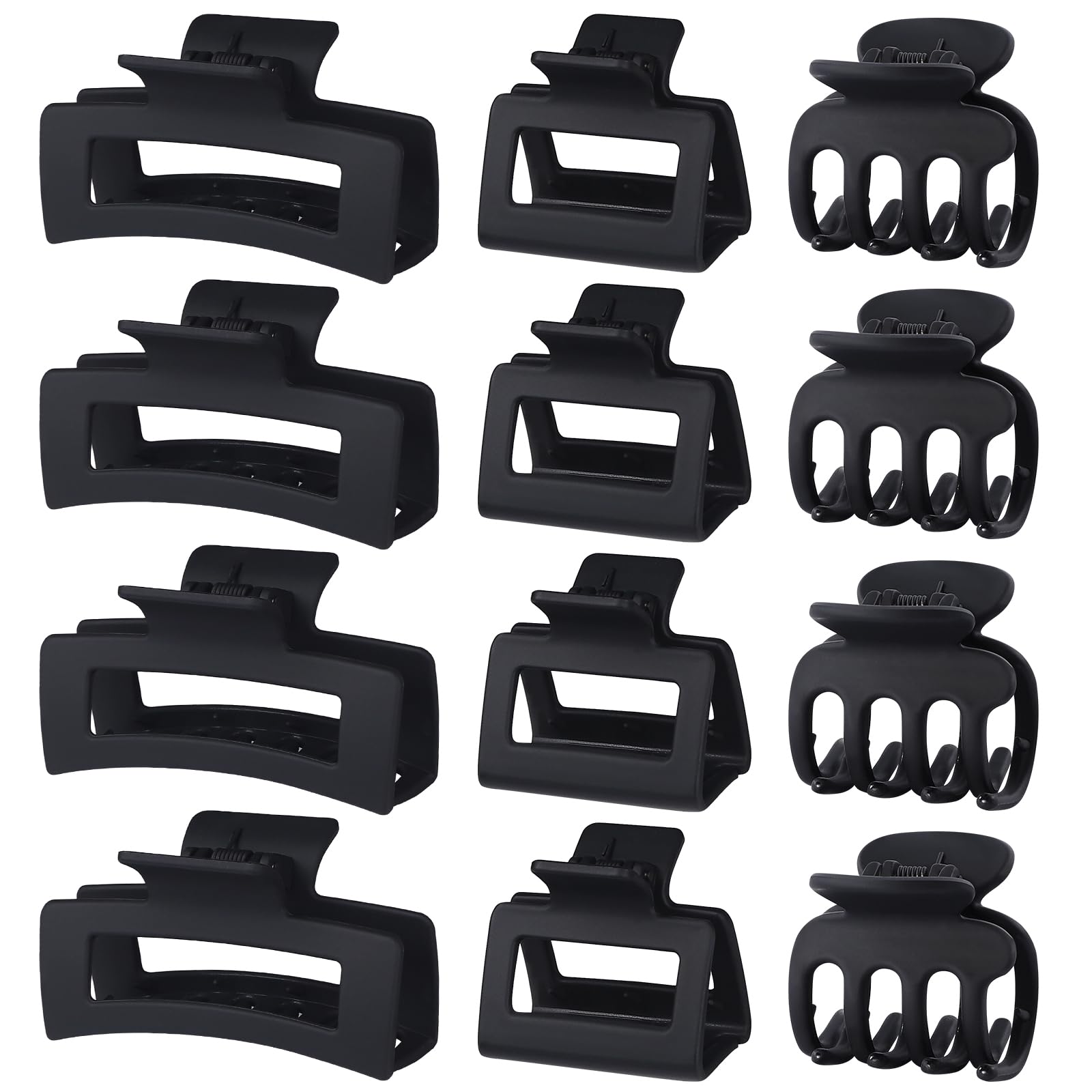 12-Piece Hair Claw Clip Set