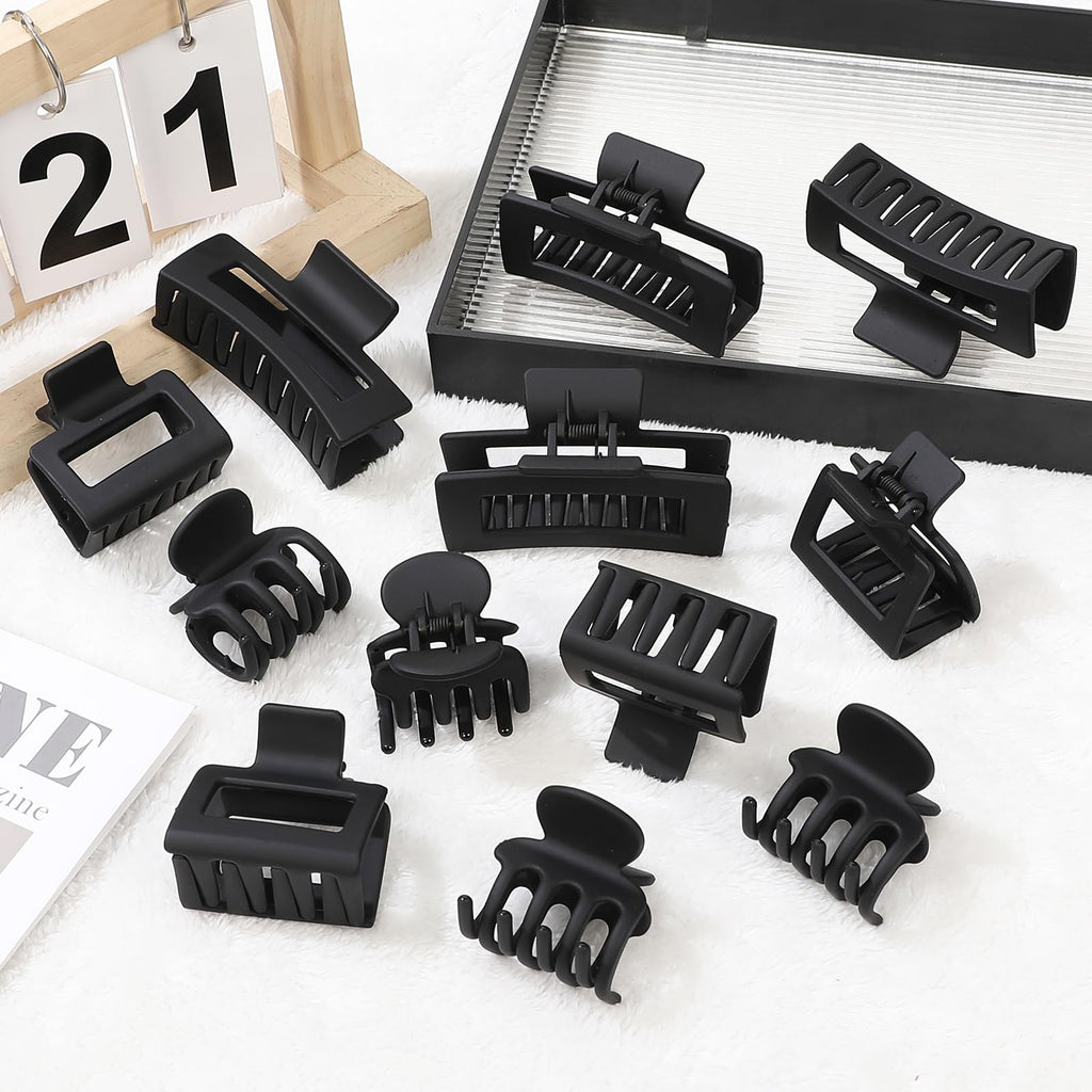 12-Piece Hair Claw Clip Set