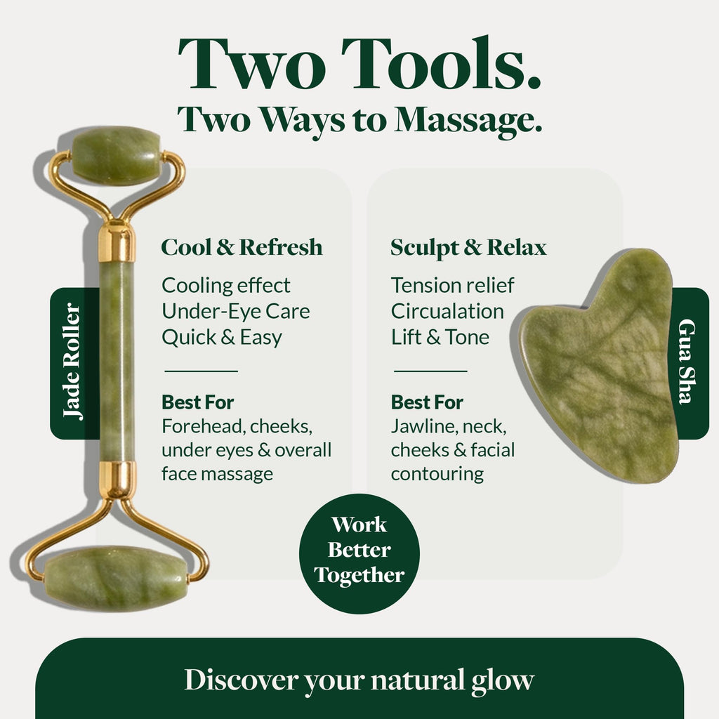 Jade Roller and Gua Sha Set