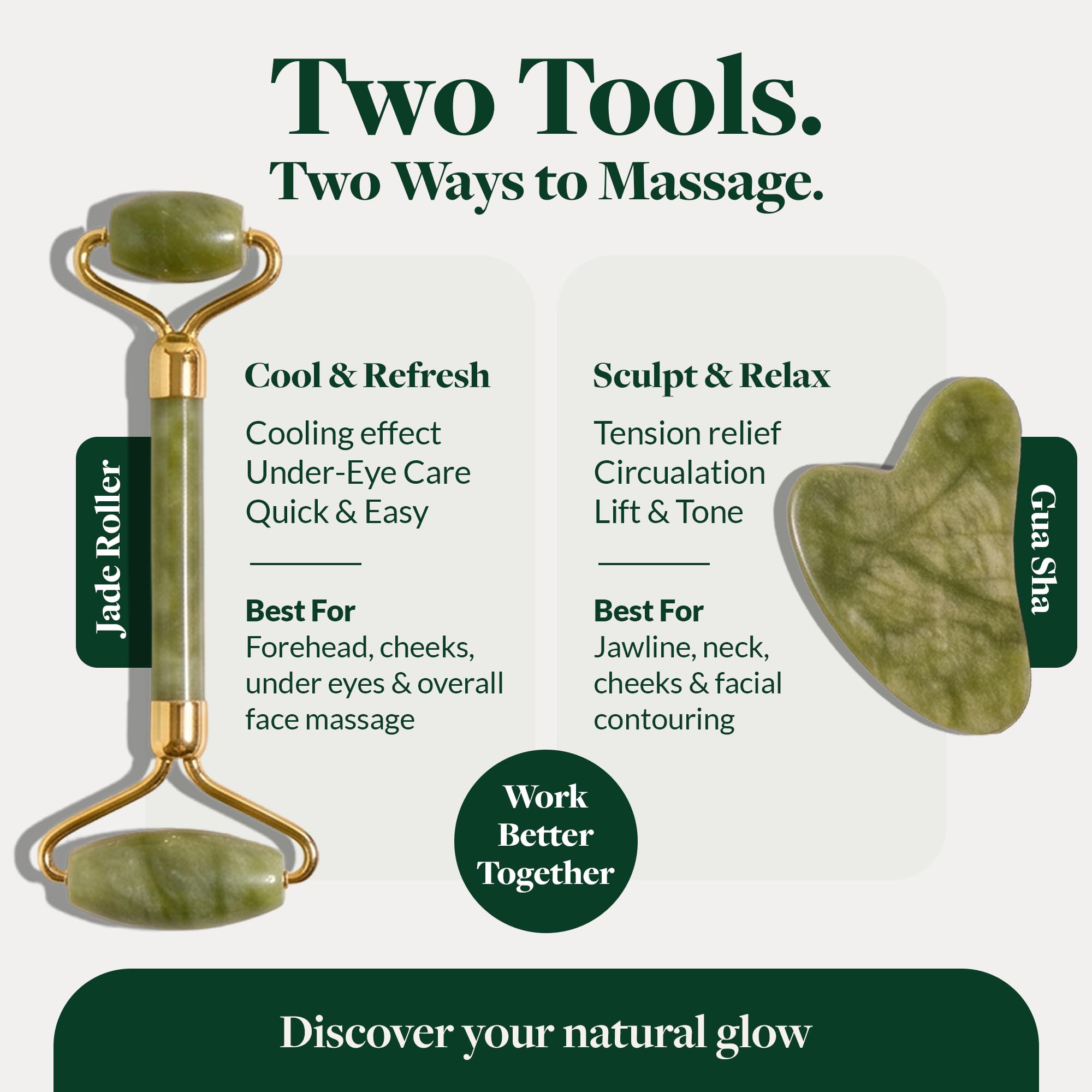 Jade Roller and Gua Sha Set