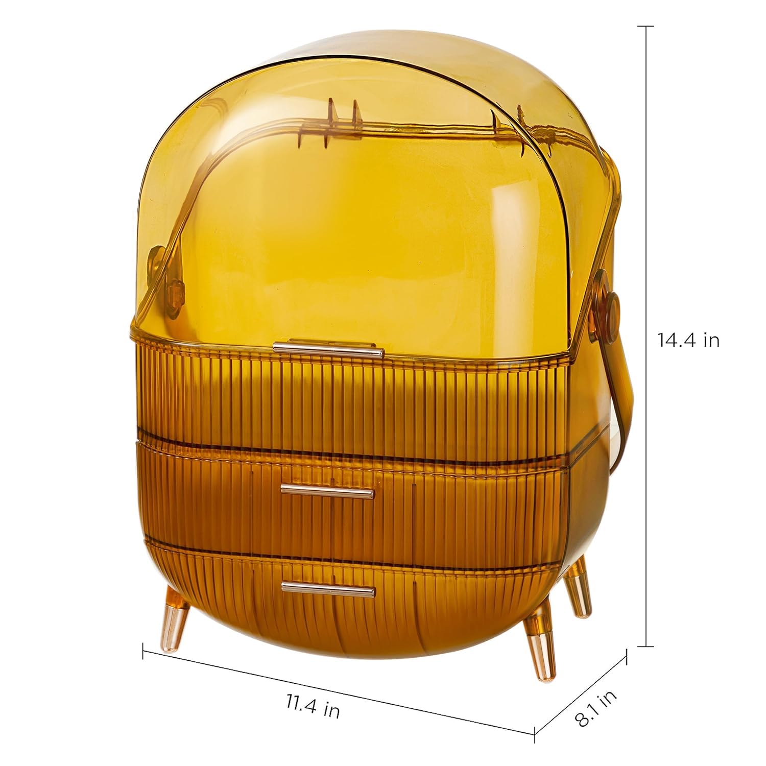 Covered Makeup Organizer with Handle