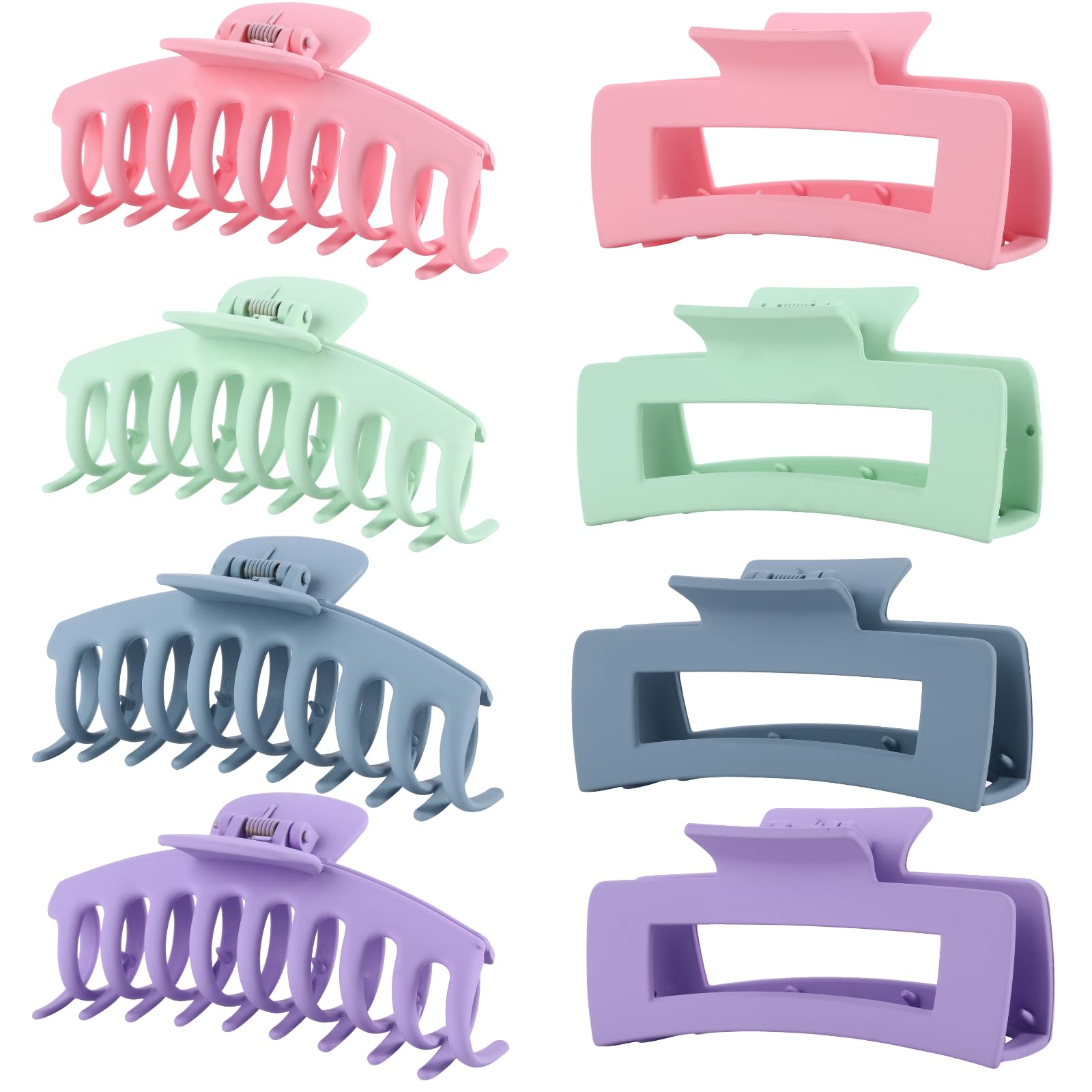 4.3-Inch Matte Hair Claw Clips