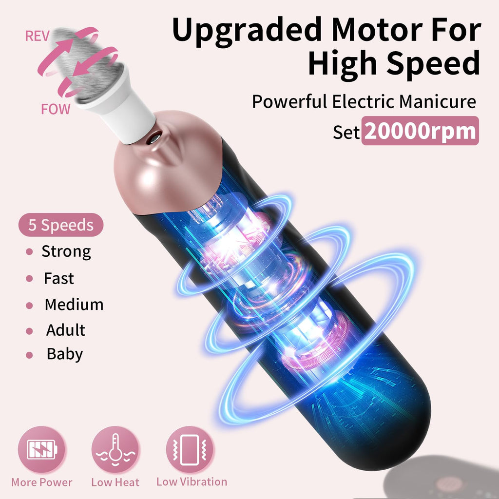 Cordless Manicure and Pedicure Drill Kit