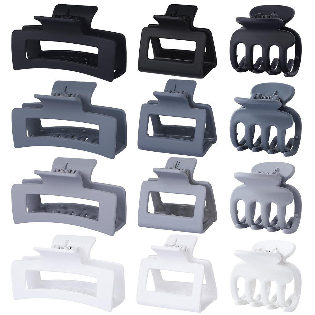 12-Piece Hair Claw Clip Set