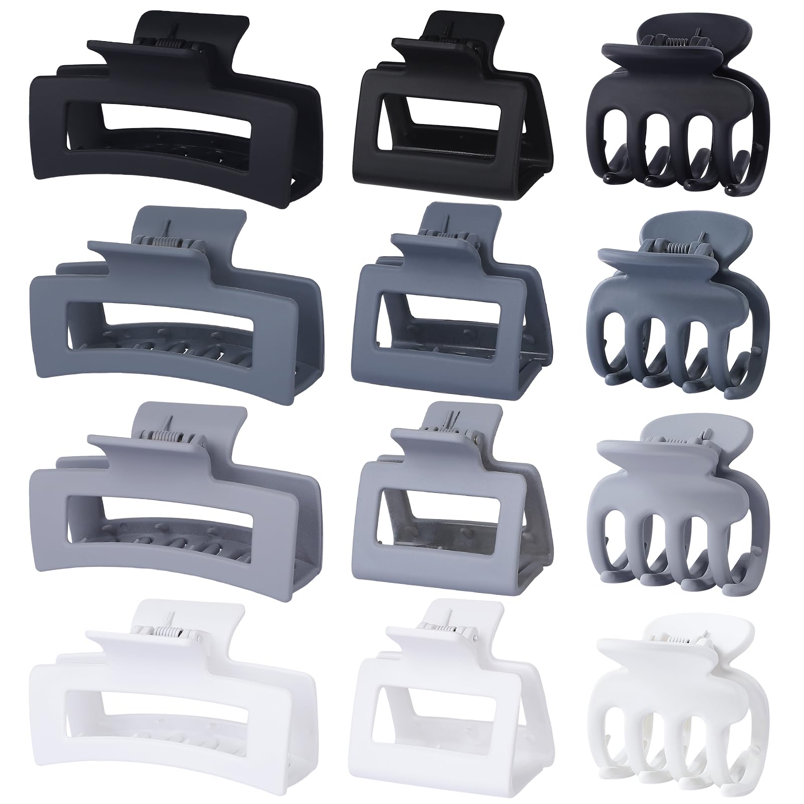 12-Piece Hair Claw Clip Set