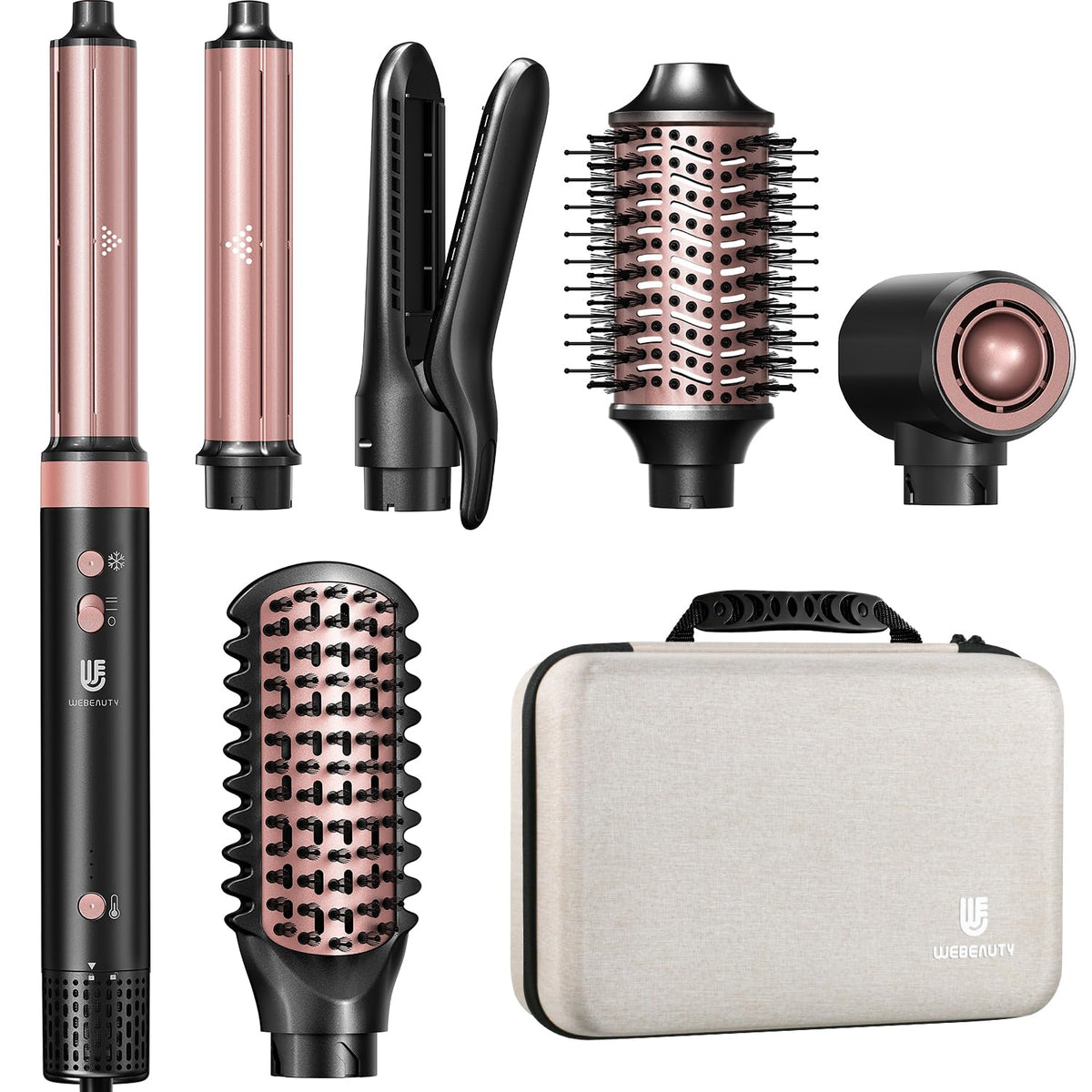 Dual-Voltage 7-in-1 Hot Air Styler