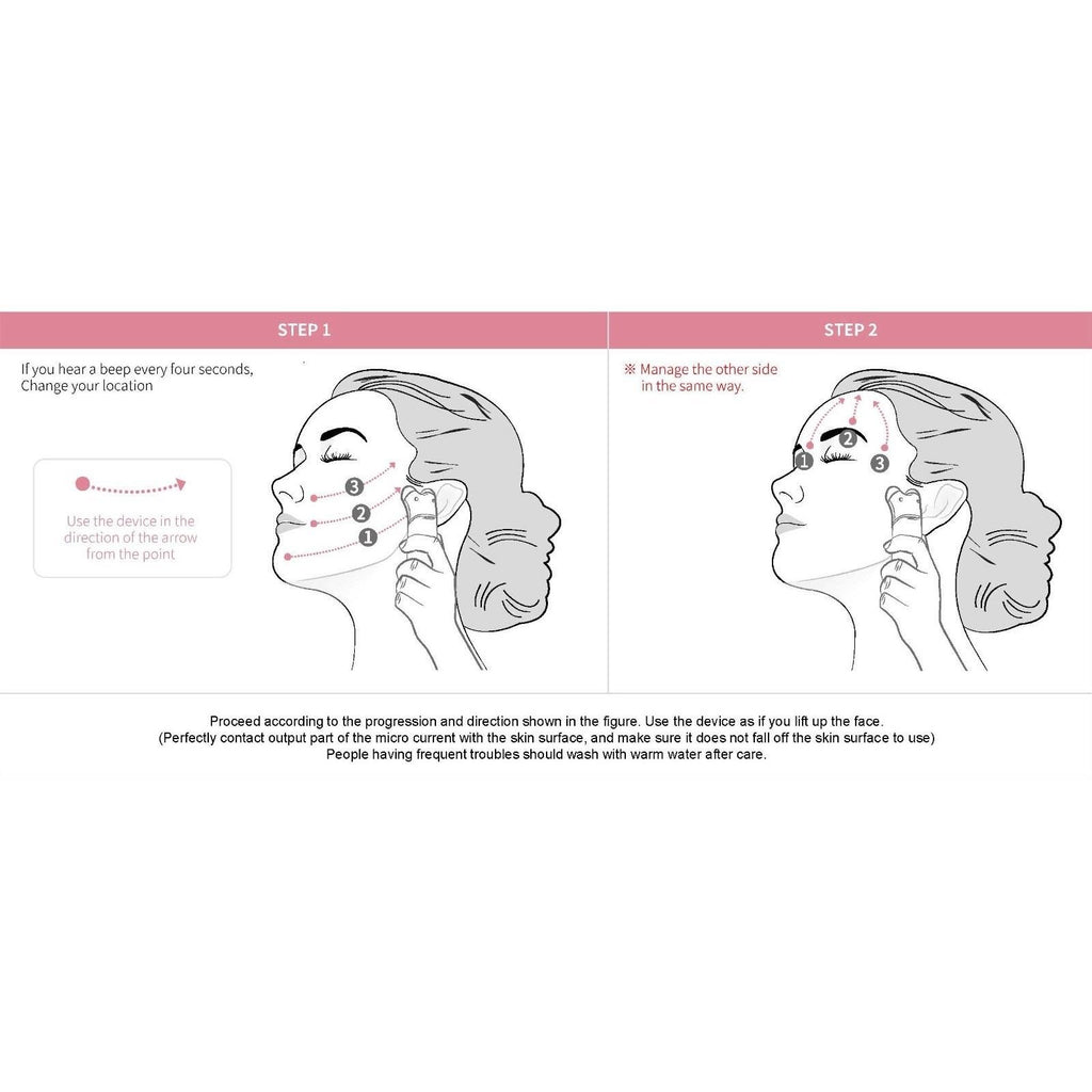 Compact Microcurrent Facial Toning Device