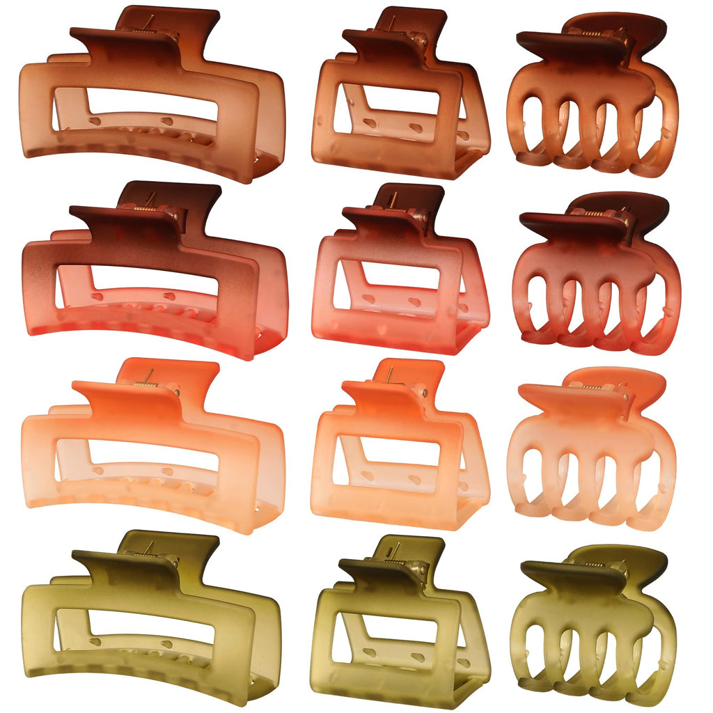 12-Piece Hair Claw Clip Set