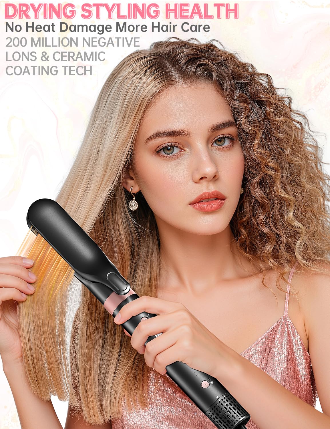 Dual-Voltage 7-in-1 Hot Air Styler