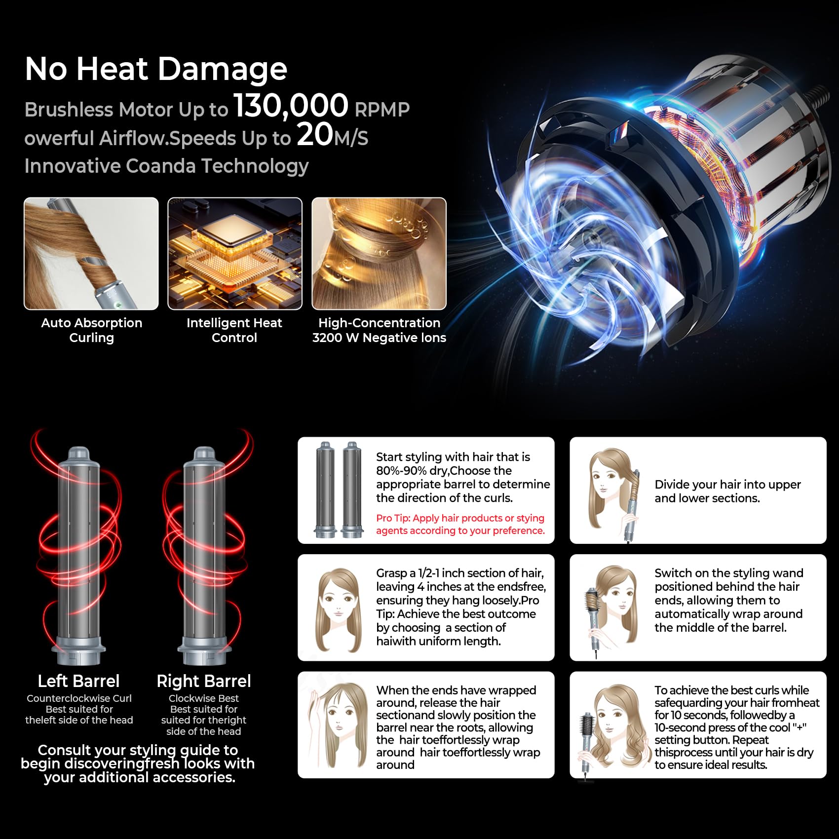 5-in-1 Hot Air Brush Set