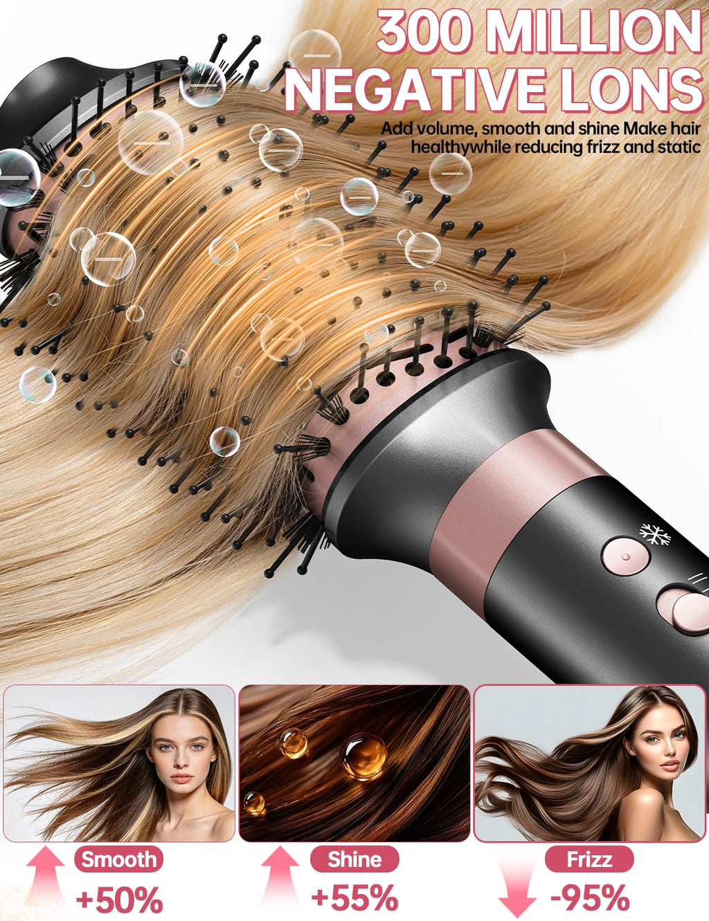 Dual-Voltage 7-in-1 Hot Air Styler
