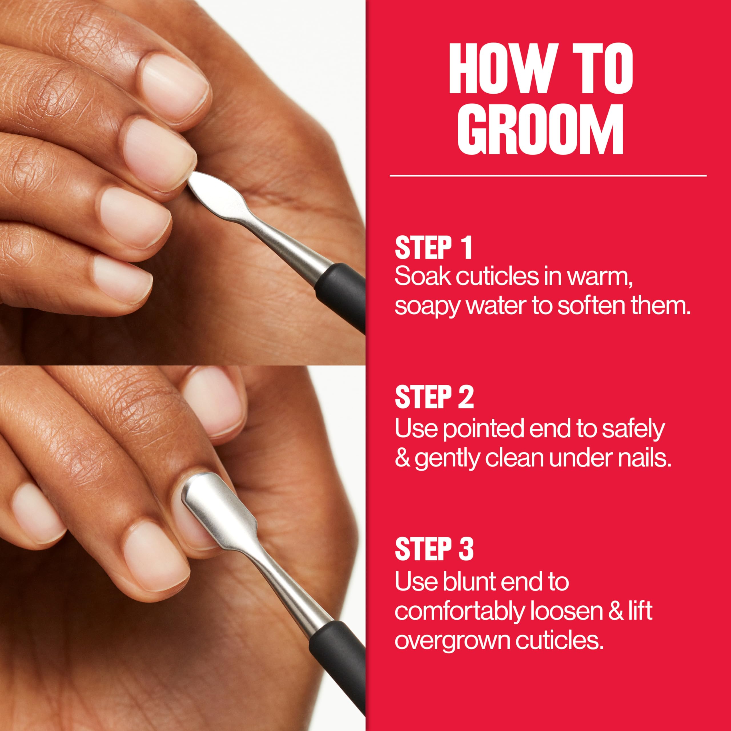 Dual-Ended Cuticle and Nail Tool